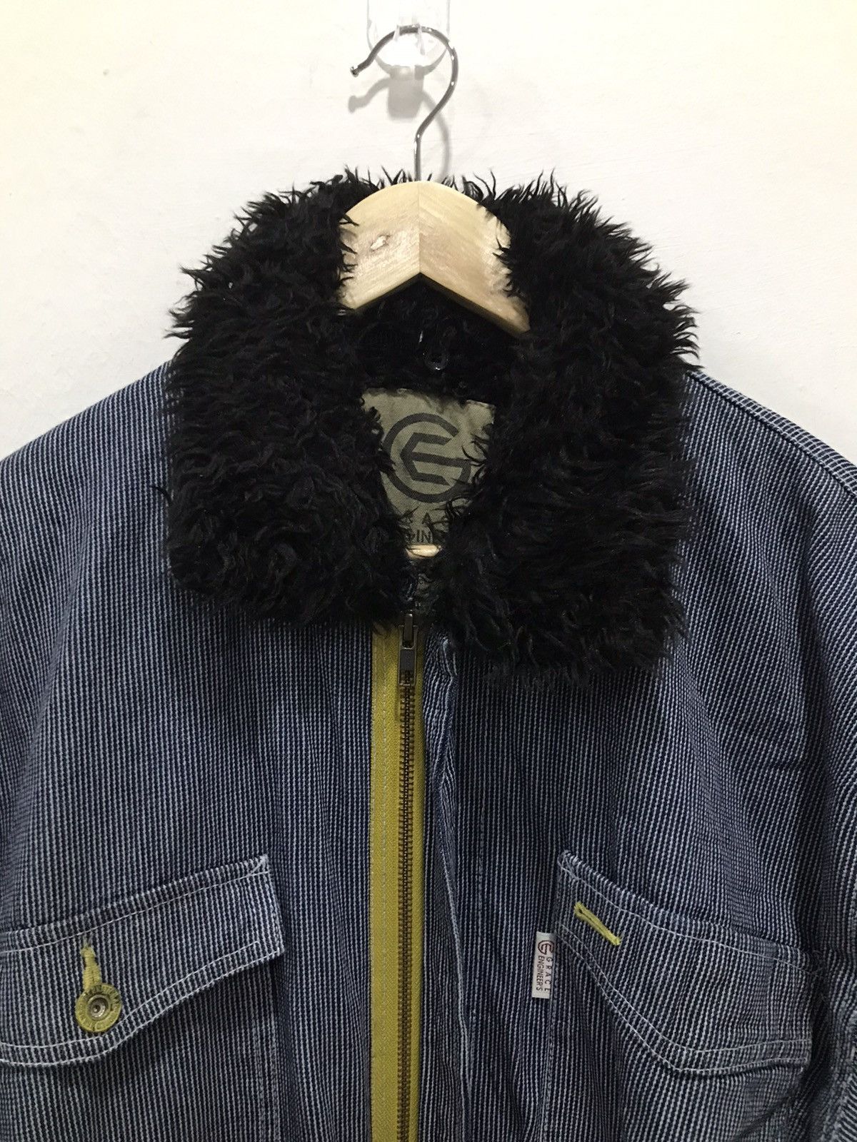 Japanese Brand Grace Engineer’s Sheep’s wool hickory overall Size US 36 / EU 52 - 15 Thumbnail