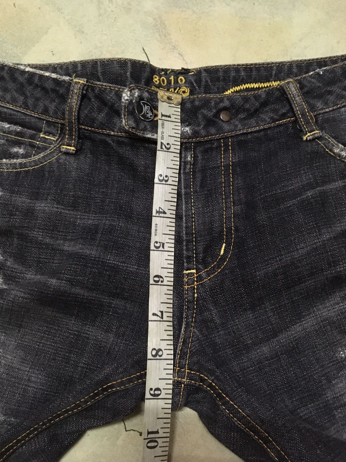 Japanese Brand Japanese Brand 8010 Gekko Distressed Style Denim Pants Size US 30 / EU 46 - 13 Thumbnail