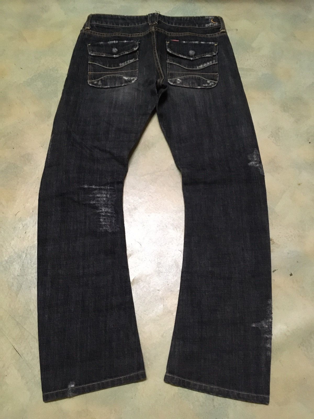 Japanese Brand Japanese Brand 8010 Gekko Distressed Style Denim Pants Size US 30 / EU 46 - 6 Thumbnail