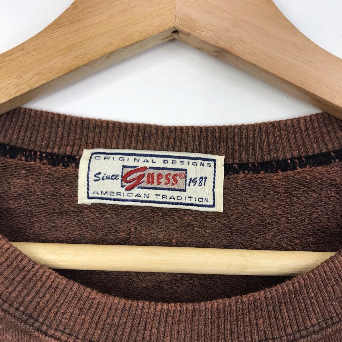 Guess Vintage 90s GUESS JEANS USA Brown Sweatshirt Size US L / EU 52-54 / 3 - 4 Thumbnail