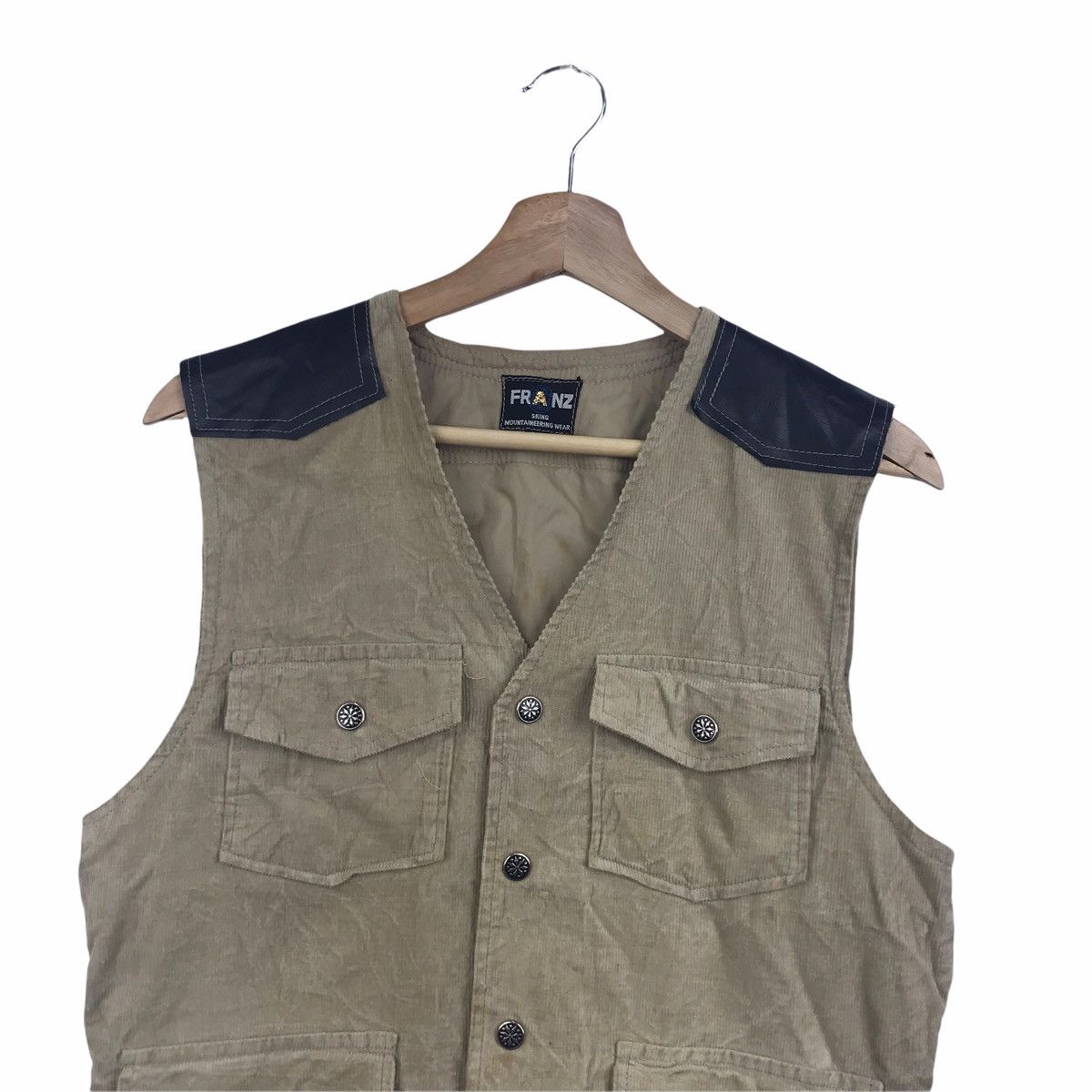 Vintage FRANZ SKIING MOUNTAINEERING Weer Leather Vest Size US M / EU 48-50 / 2 - 3 Thumbnail