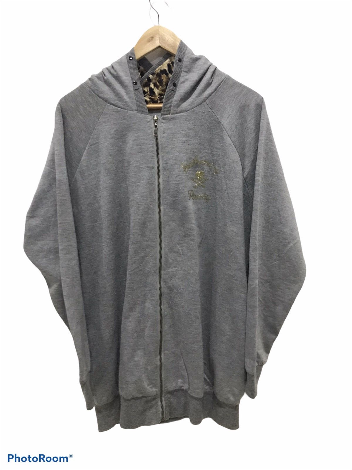 Japanese Brand Love me “Swarovski Skull punk” hooded sweater Size US L / EU 52-54 / 3 - 2 Thumbnail