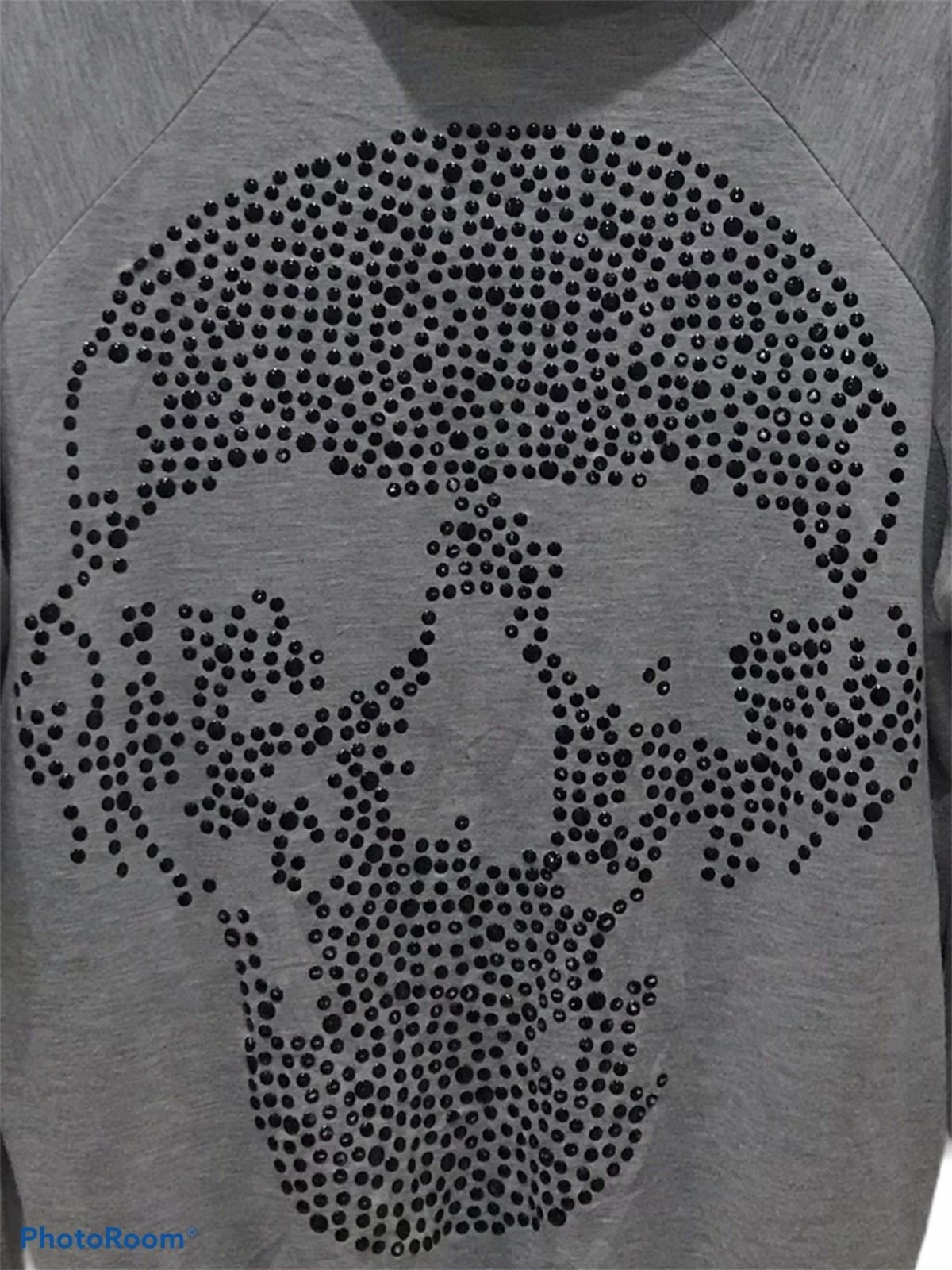 Japanese Brand Love me “Swarovski Skull punk” hooded sweater Size US L / EU 52-54 / 3 - 6 Thumbnail