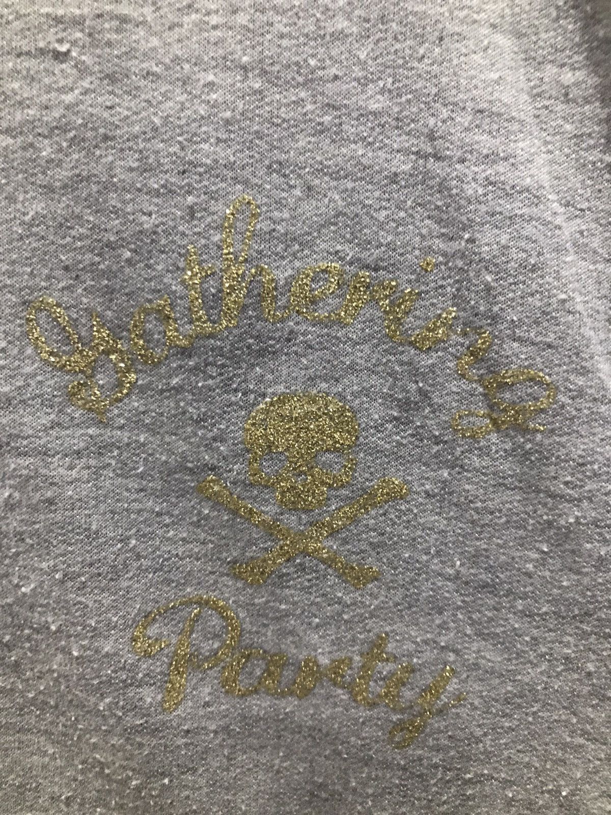 Japanese Brand Love me “Swarovski Skull punk” hooded sweater Size US L / EU 52-54 / 3 - 12 Thumbnail