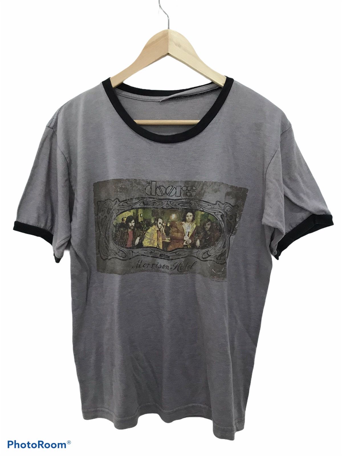 Band Tees RARE🔥Vtg The Doors Morrison Hotel ringer tee Size US M / EU 48-50 / 2 - 2 Thumbnail