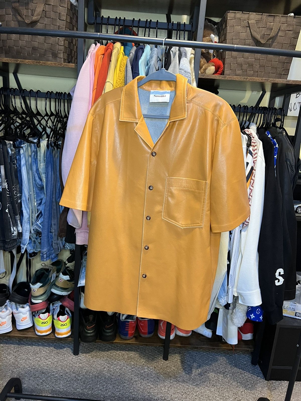Nanushka Vegan Leather Shirt