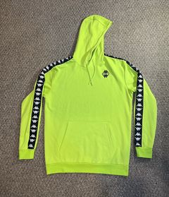 Neon green best sale kappa hoodie