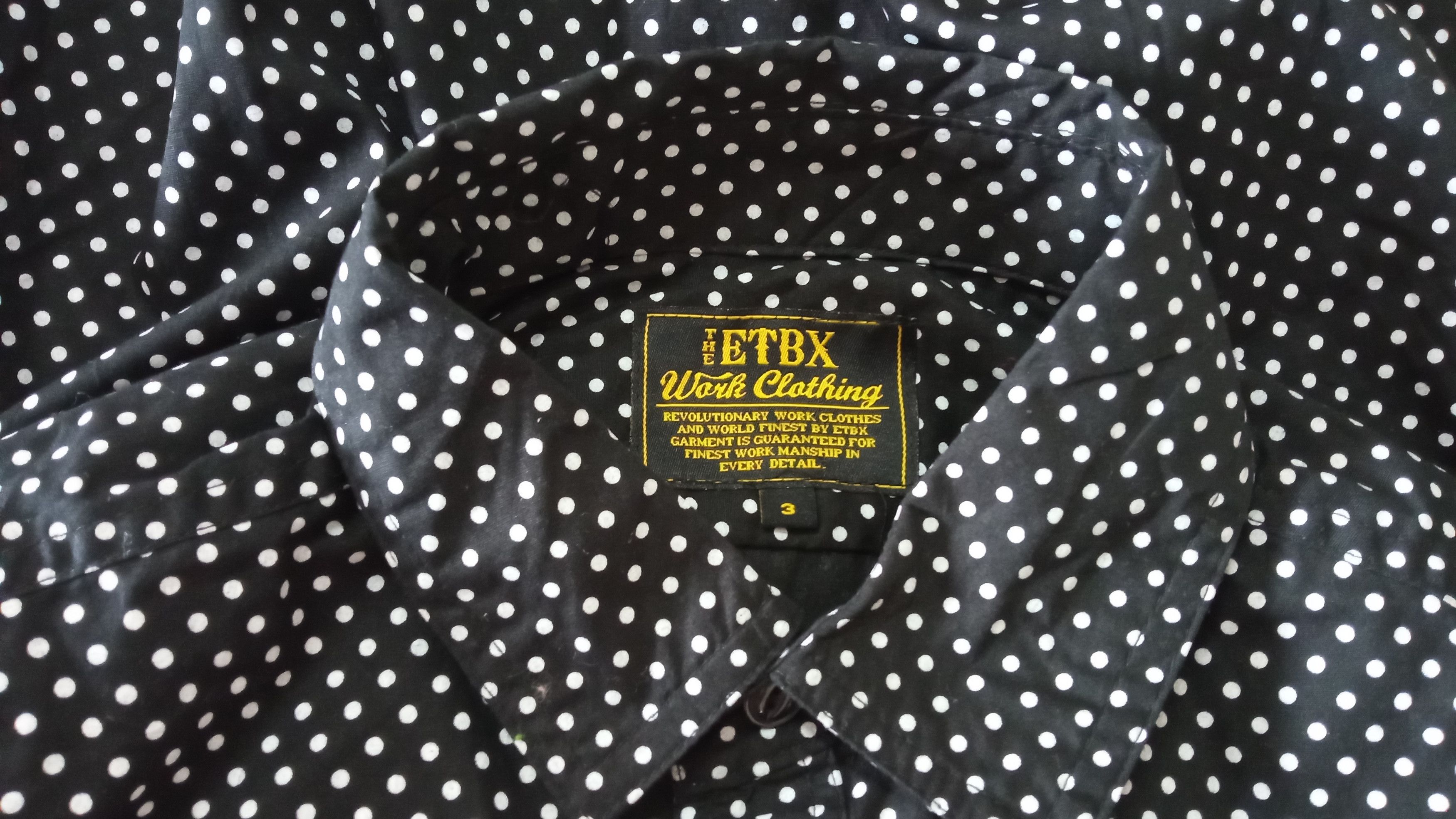 Japanese Brand × Vintage 🔥🔥The ETBX Work Clothing Polka Dot Shirt Size US M / EU 48-50 / 2 - 21 Thumbnail