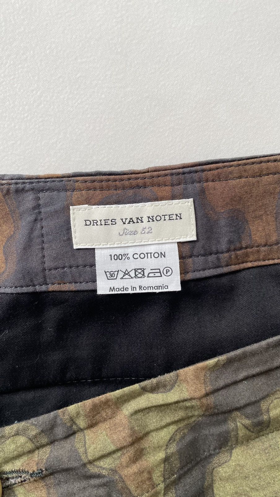 Dries Van Noten S/S 13 ‘Split Camo’ Cotton Shorts Size US 36 / EU 52 - 3 Thumbnail
