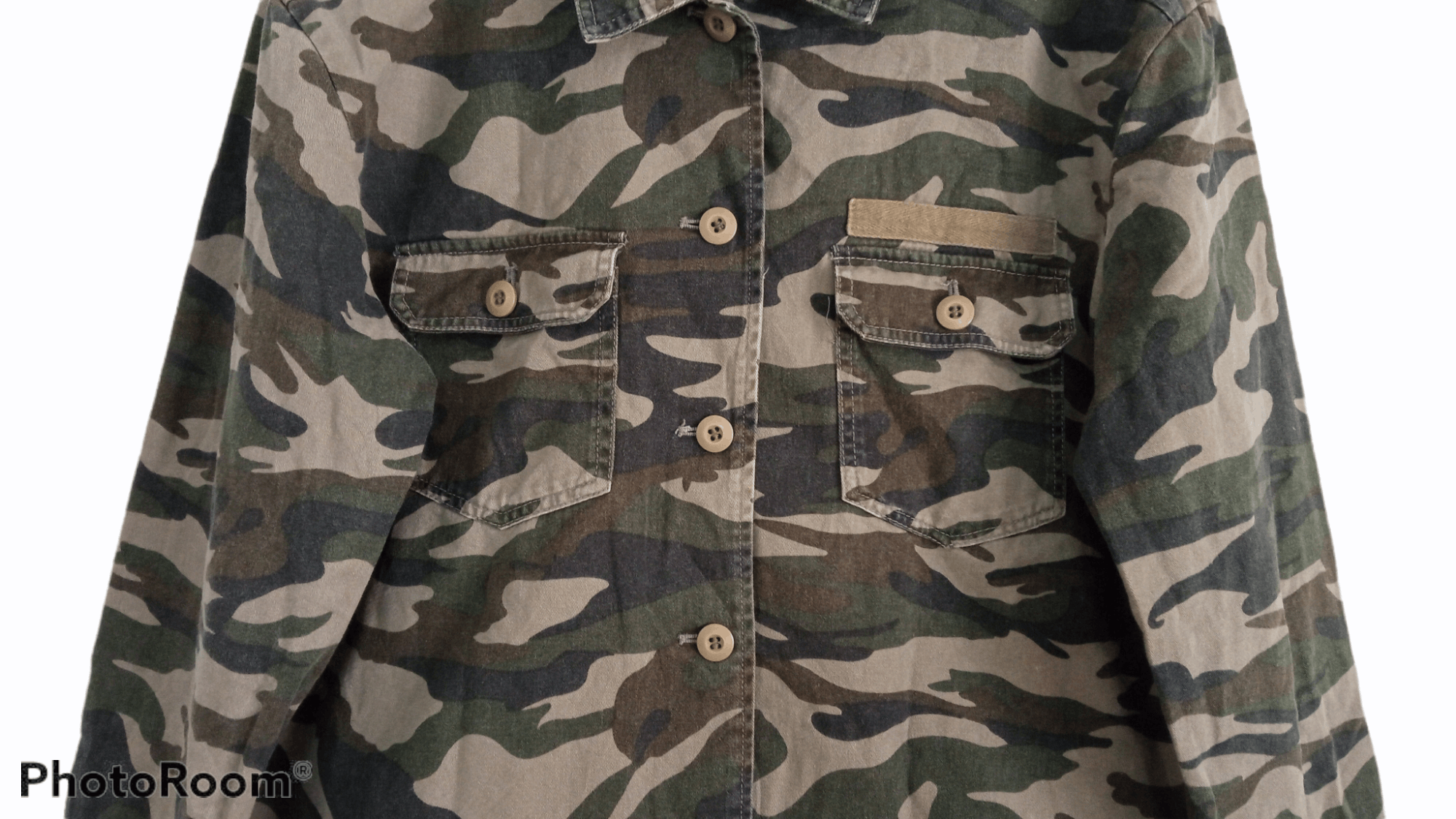 Japanese Brand × Vintage 🔥🔥Vintage Style Graffi Camouflage LS Shirt Size US L / EU 52-54 / 3 - 11 Thumbnail