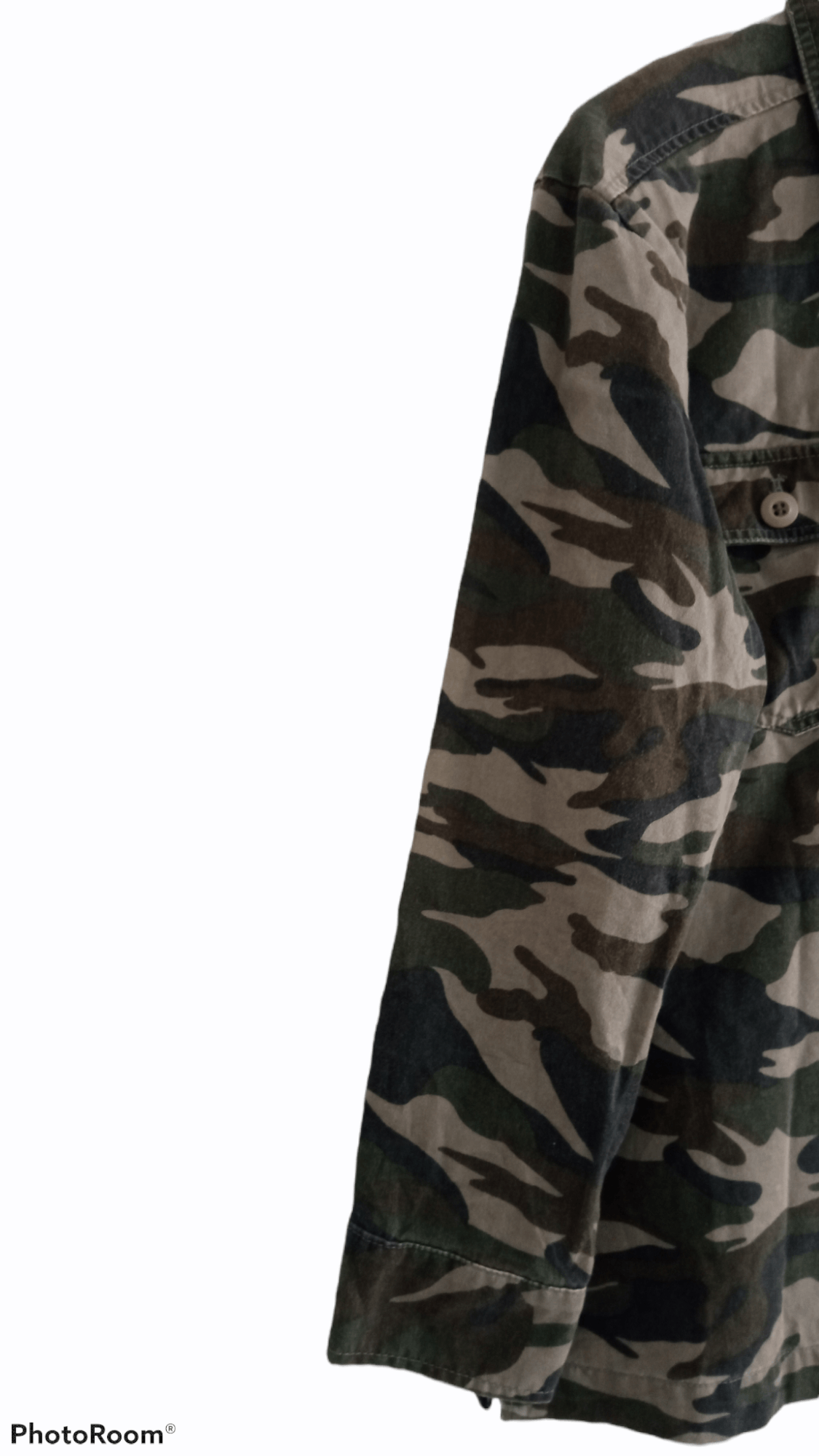 Japanese Brand × Vintage 🔥🔥Vintage Style Graffi Camouflage LS Shirt Size US L / EU 52-54 / 3 - 6 Thumbnail