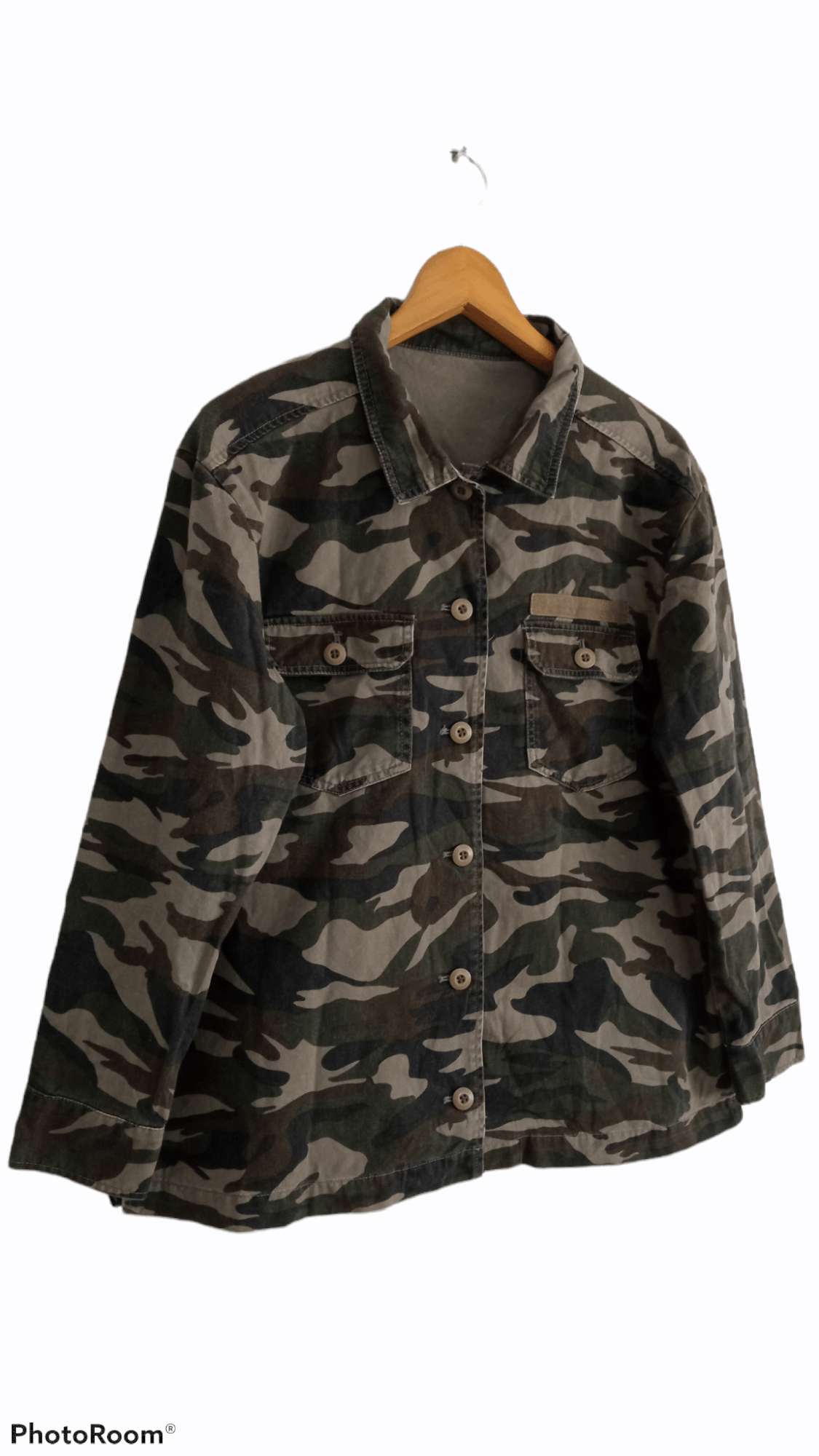 Japanese Brand × Vintage 🔥🔥Vintage Style Graffi Camouflage LS Shirt Size US L / EU 52-54 / 3 - 2 Thumbnail