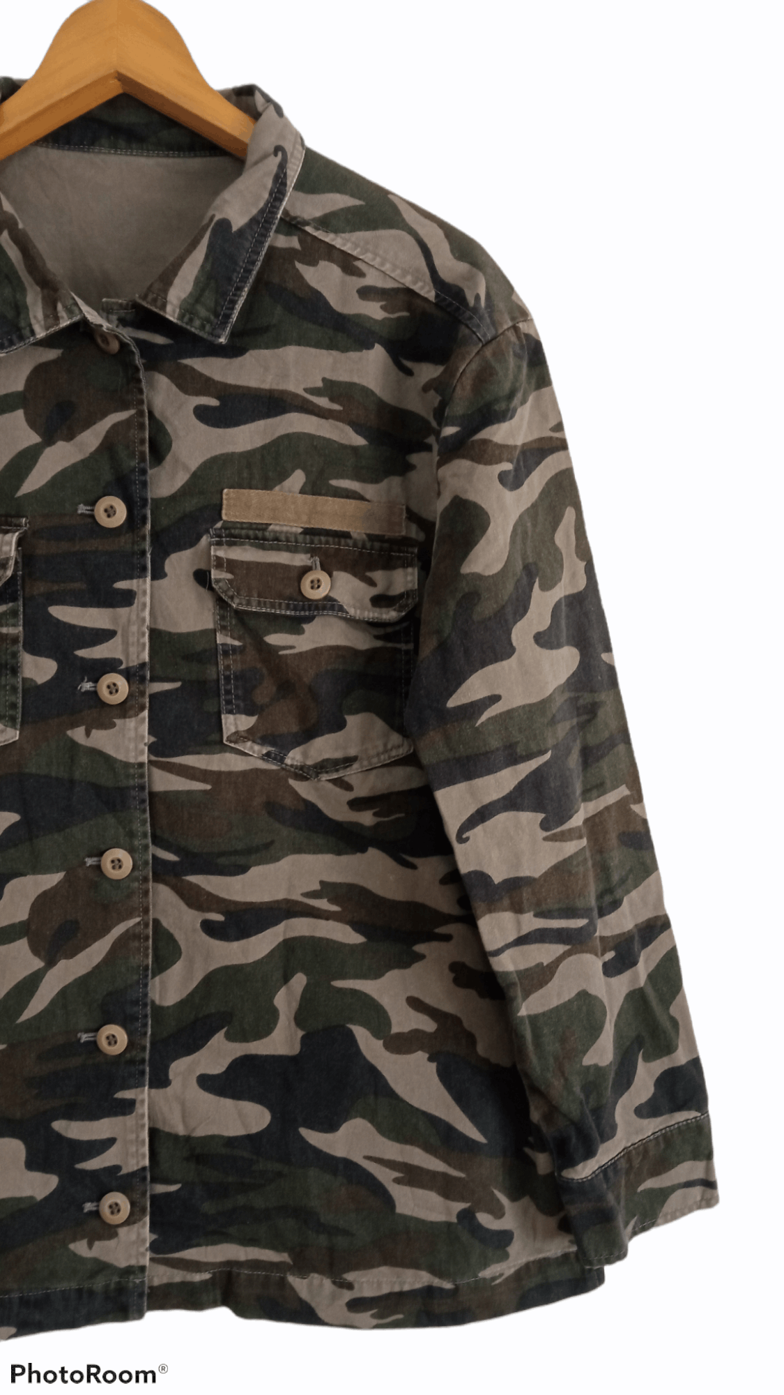 Japanese Brand × Vintage 🔥🔥Vintage Style Graffi Camouflage LS Shirt Size US L / EU 52-54 / 3 - 5 Thumbnail