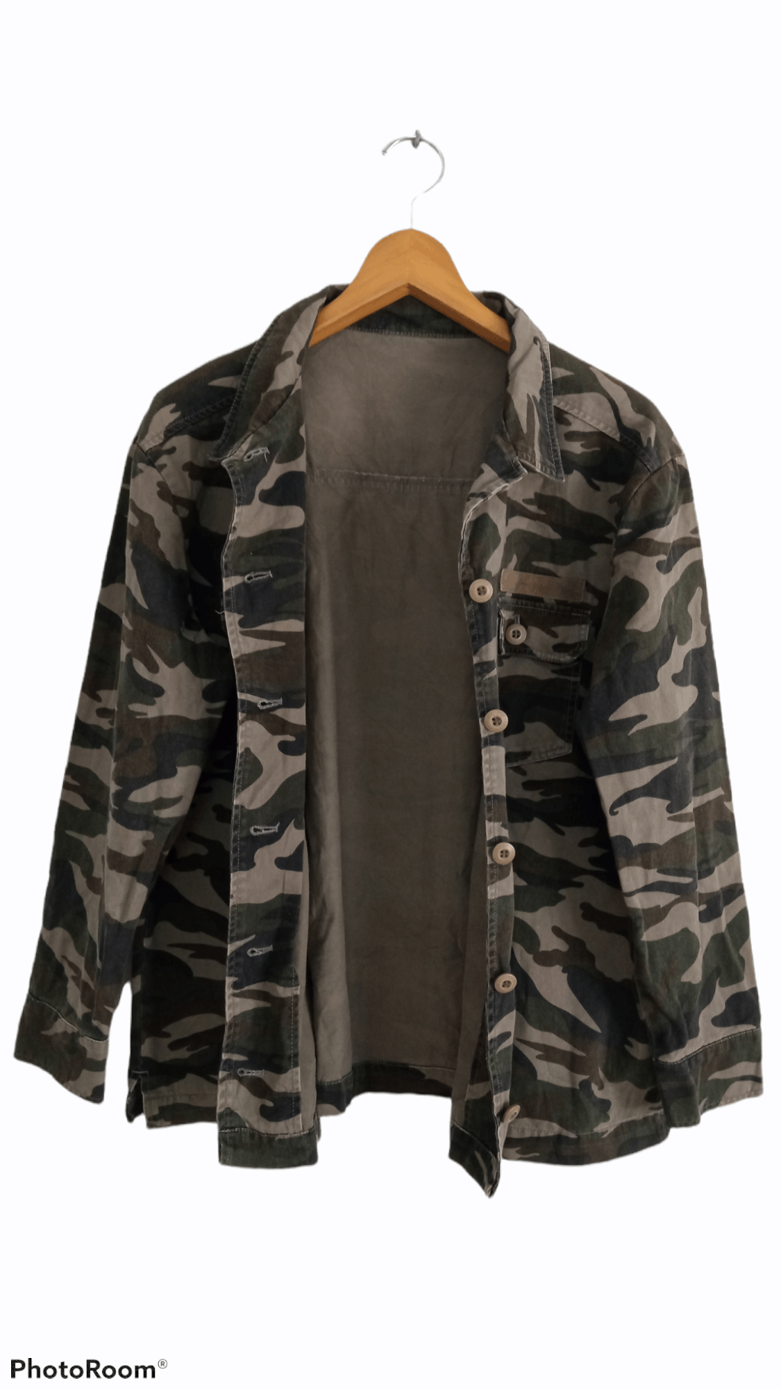 Japanese Brand × Vintage 🔥🔥Vintage Style Graffi Camouflage LS Shirt Size US L / EU 52-54 / 3 - 14 Thumbnail
