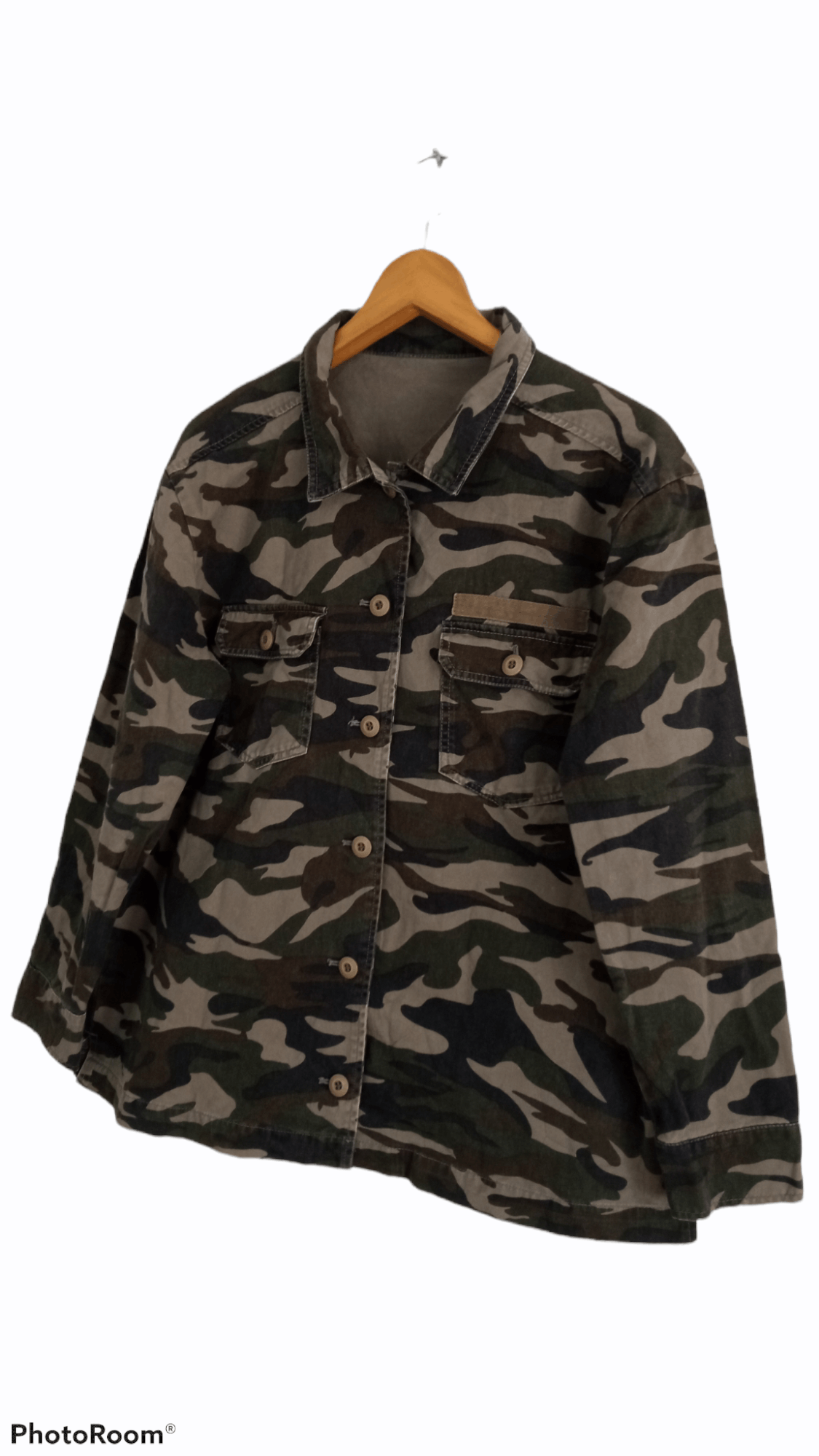Japanese Brand × Vintage 🔥🔥Vintage Style Graffi Camouflage LS Shirt Size US L / EU 52-54 / 3 - 3 Thumbnail