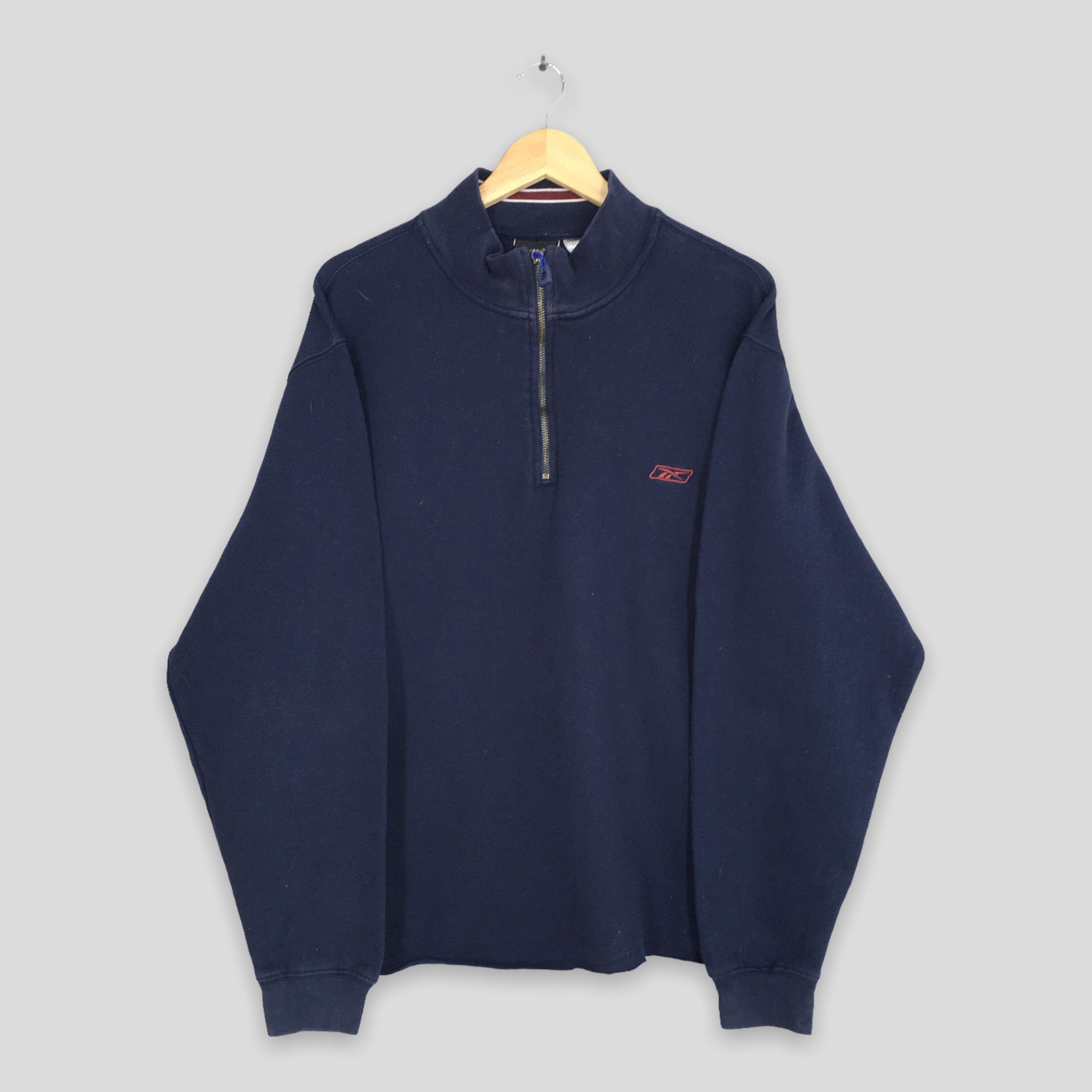 Reebok Vintage Reebok Sportswear Half Zipper Sweatshirt XLarge Size US XL / EU 56 / 4 - 1 Thumbnail