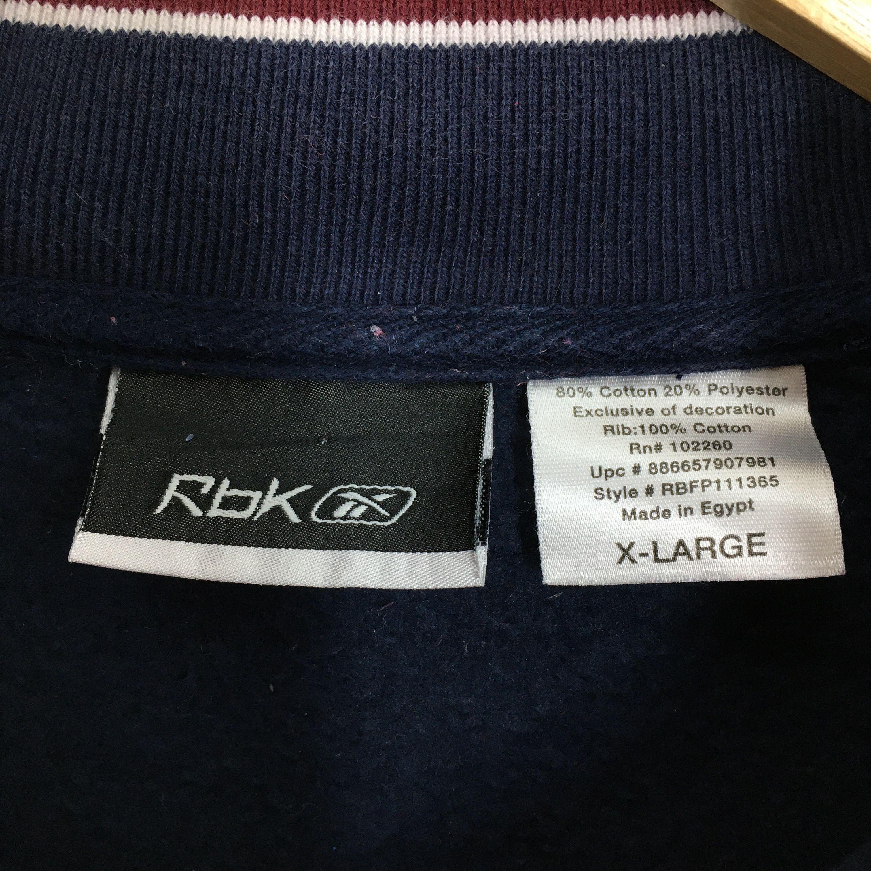 Reebok Vintage Reebok Sportswear Half Zipper Sweatshirt XLarge Size US XL / EU 56 / 4 - 3 Thumbnail