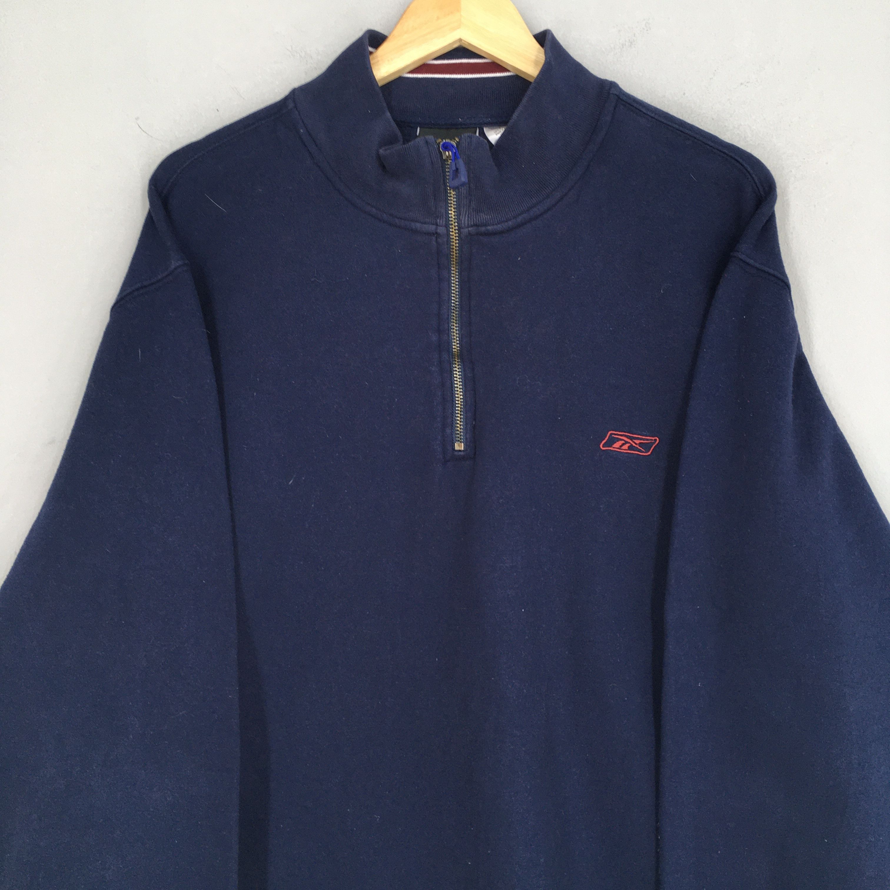Reebok Vintage Reebok Sportswear Half Zipper Sweatshirt XLarge Size US XL / EU 56 / 4 - 2 Thumbnail
