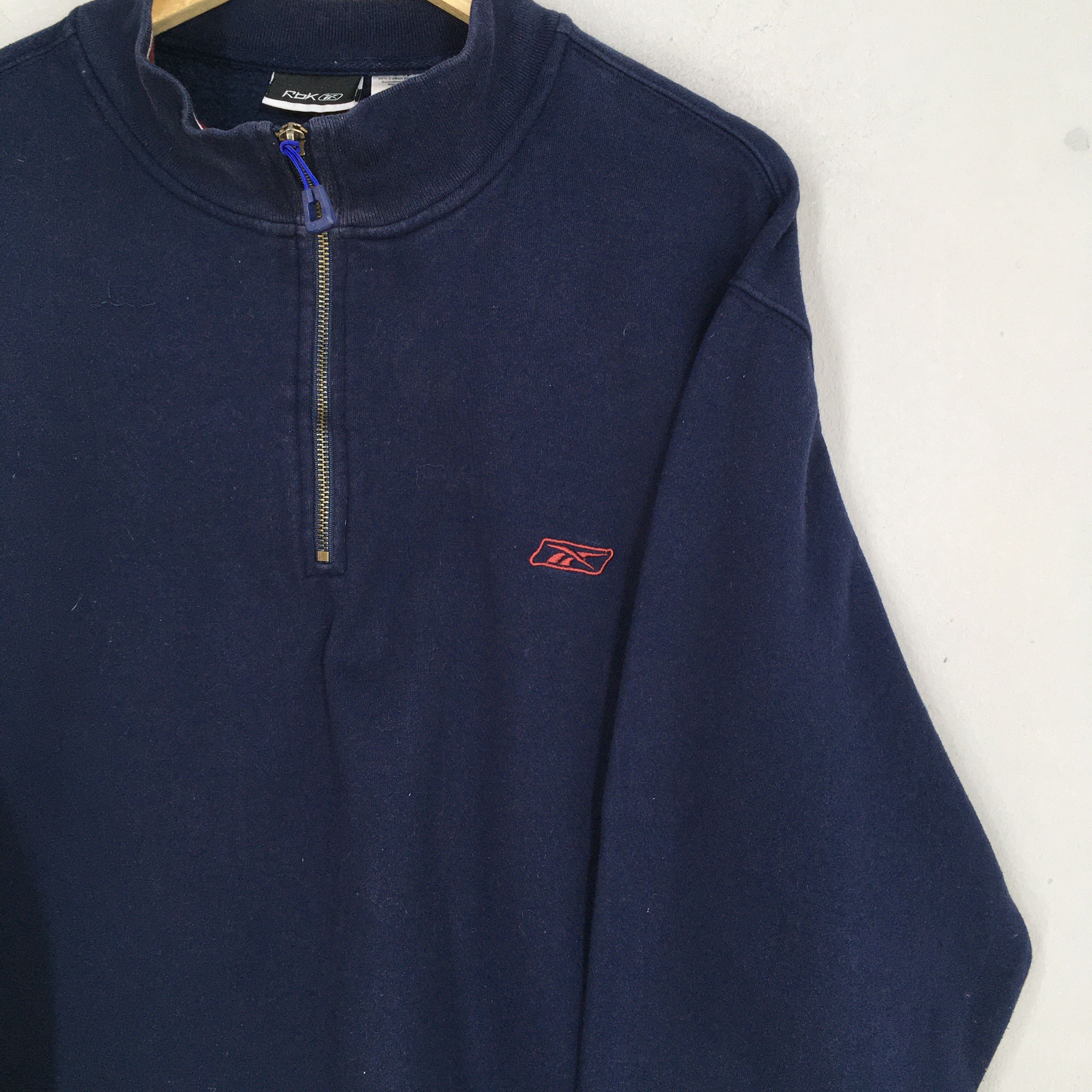 Reebok Vintage Reebok Sportswear Half Zipper Sweatshirt XLarge Size US XL / EU 56 / 4 - 4 Thumbnail