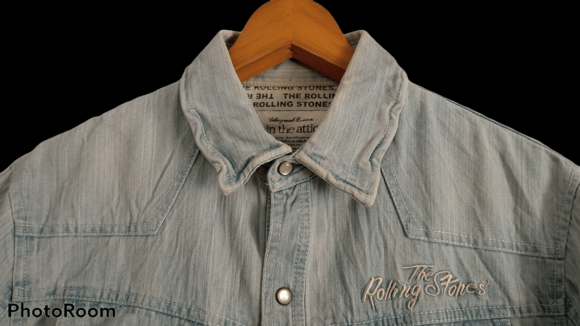 Band Tees × In The Attic × The Rolling Stones 🔥🔥In The Attic x The Rolling Stones Denim Shirt Size US M / EU 48-50 / 2 - 12 Thumbnail