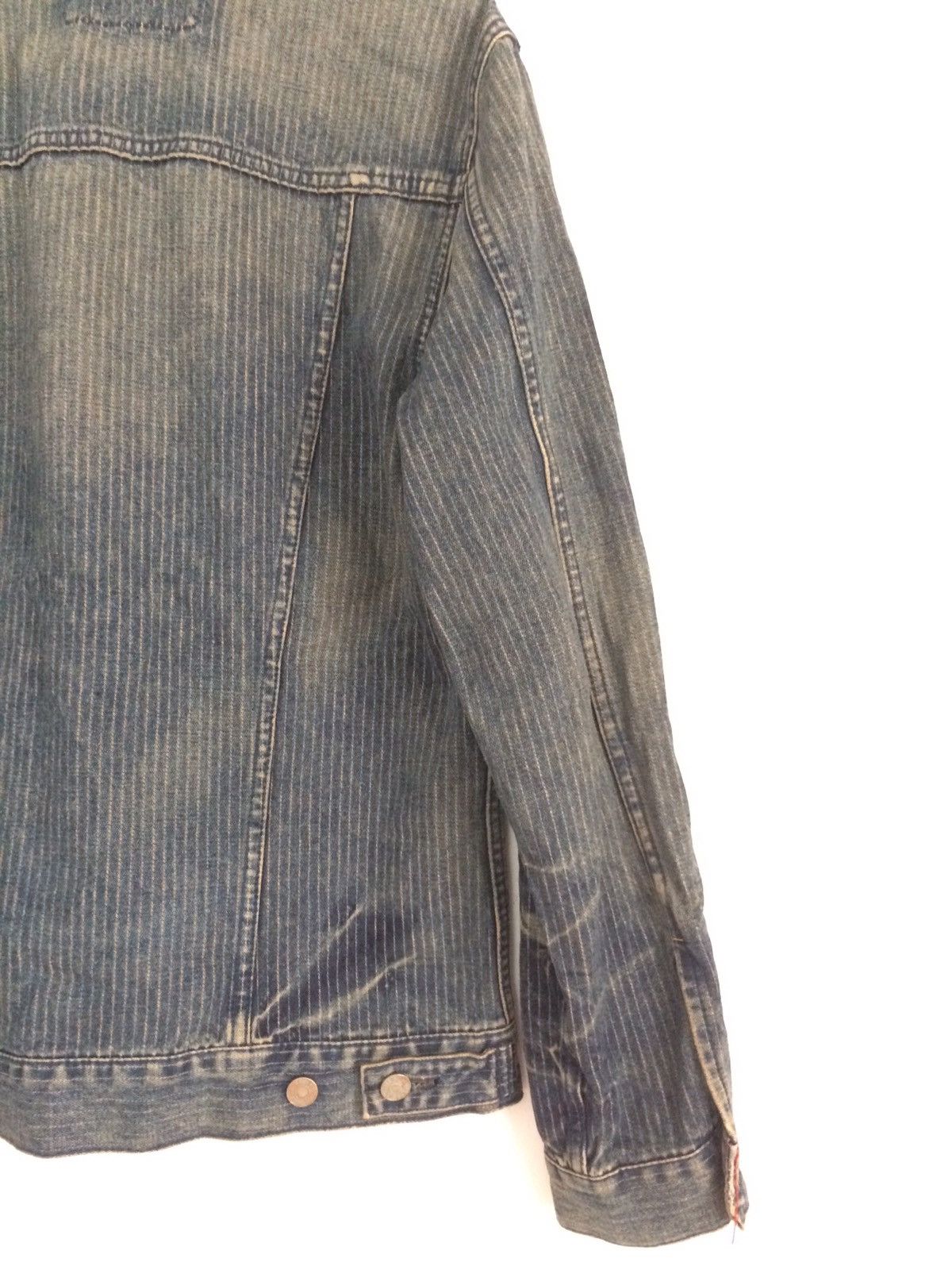 Levi's × Levi's Vintage Clothing × Vintage 🔥🔥Vtg Levi's Redloop Wabash Hickory Denim Trucker Jacket Size US L / EU 52-54 / 3 - 11 Thumbnail