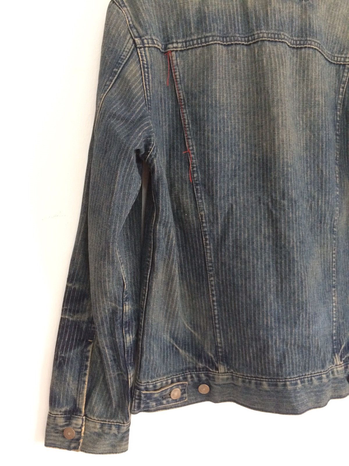 Levi's × Levi's Vintage Clothing × Vintage 🔥🔥Vtg Levi's Redloop Wabash Hickory Denim Trucker Jacket Size US L / EU 52-54 / 3 - 10 Thumbnail
