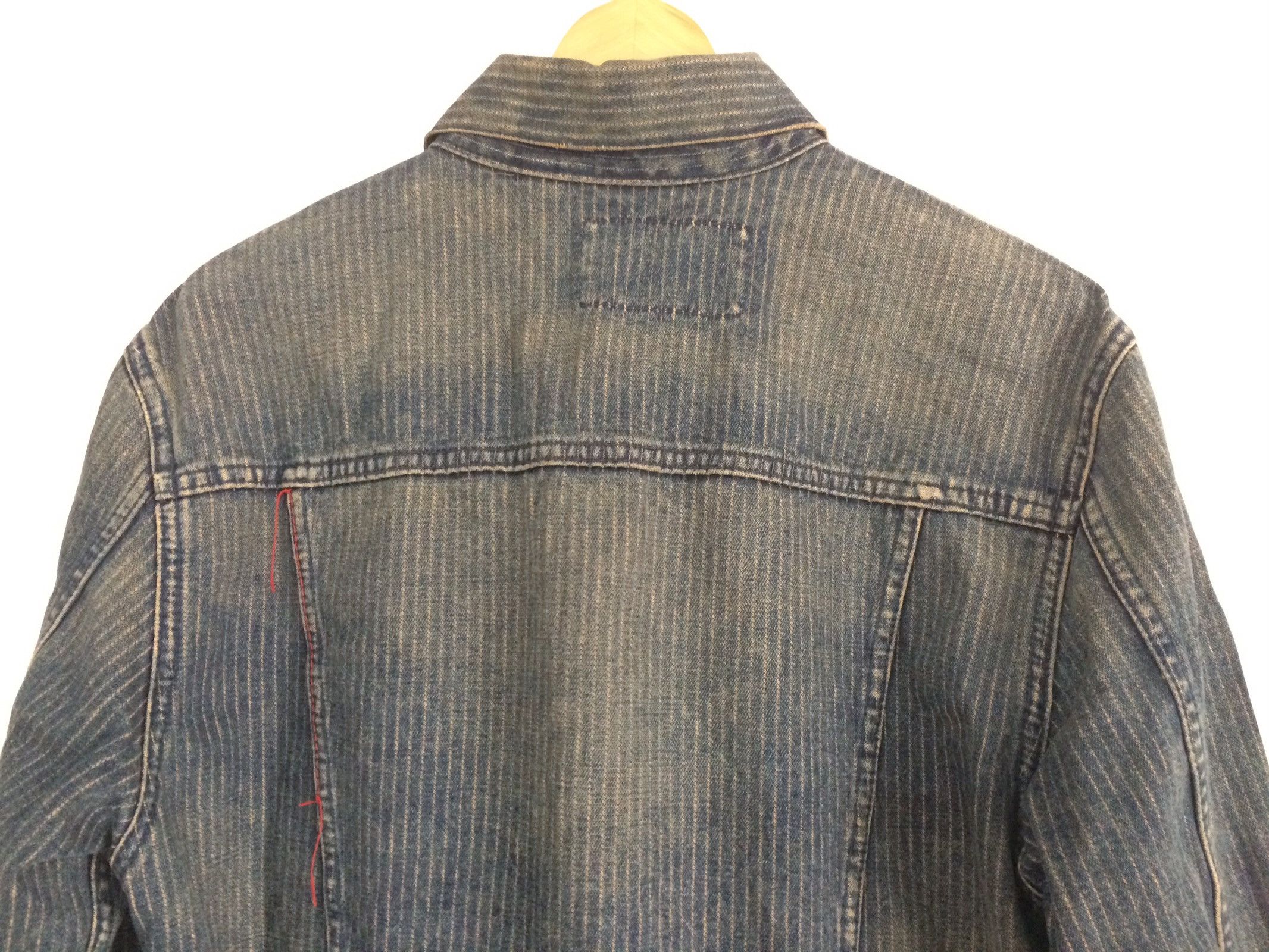 Levi's × Levi's Vintage Clothing × Vintage 🔥🔥Vtg Levi's Redloop Wabash Hickory Denim Trucker Jacket Size US L / EU 52-54 / 3 - 8 Thumbnail