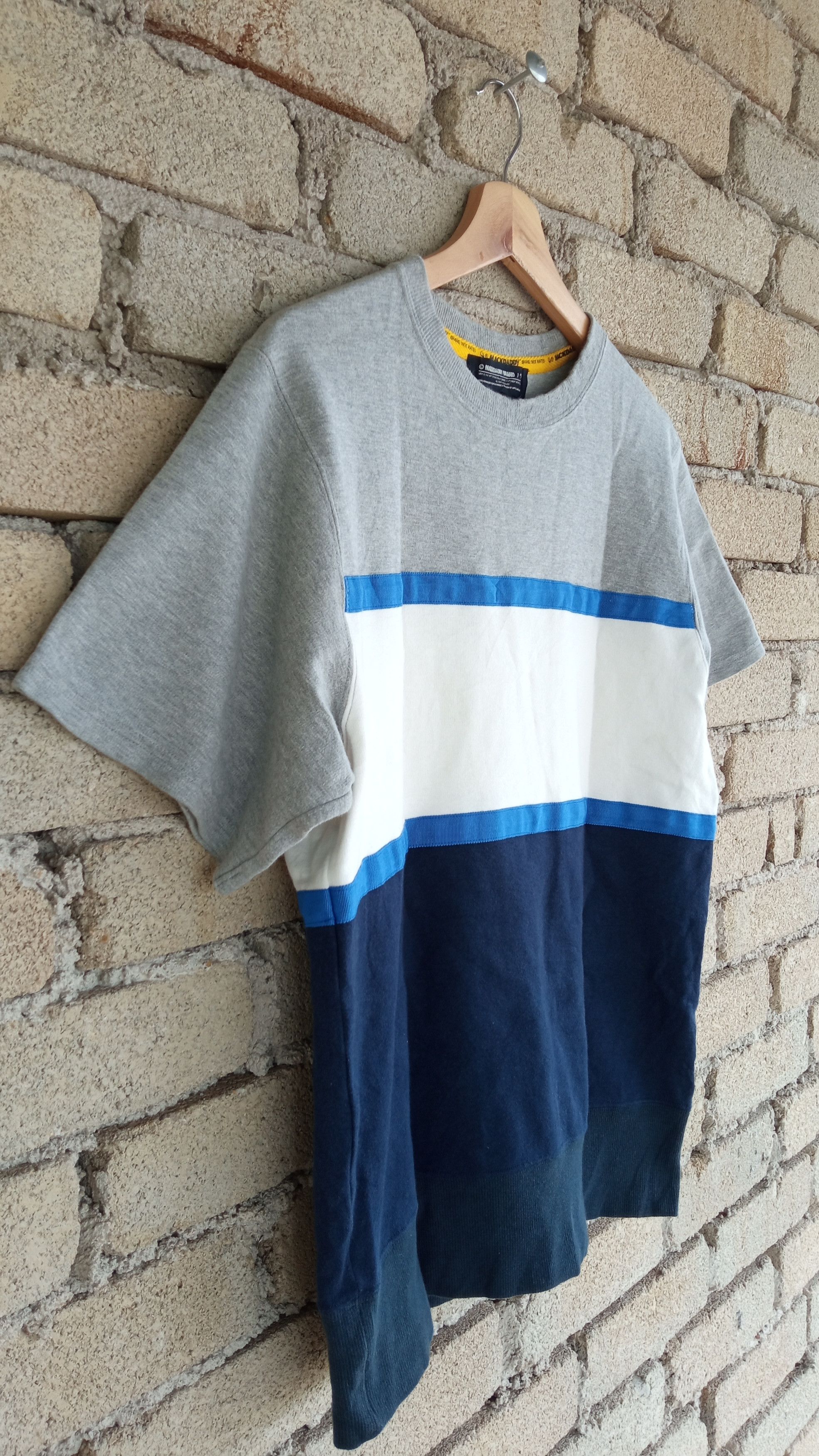 Japanese Brand × Vintage 🔥🔥Mackdaddy Striped Border T-Shirt Size US M / EU 48-50 / 2 - 8 Thumbnail