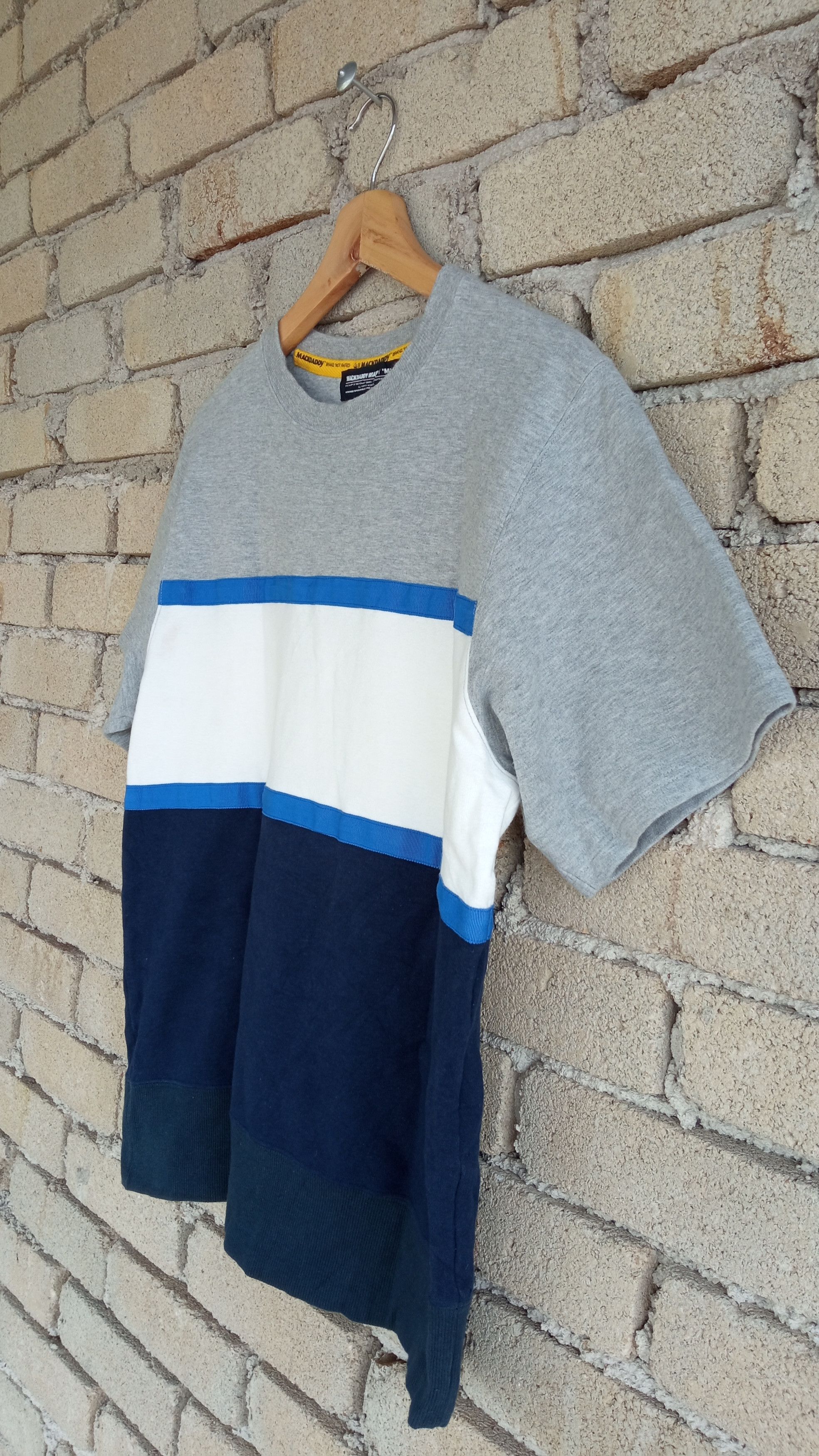 Japanese Brand × Vintage 🔥🔥Mackdaddy Striped Border T-Shirt Size US M / EU 48-50 / 2 - 9 Thumbnail