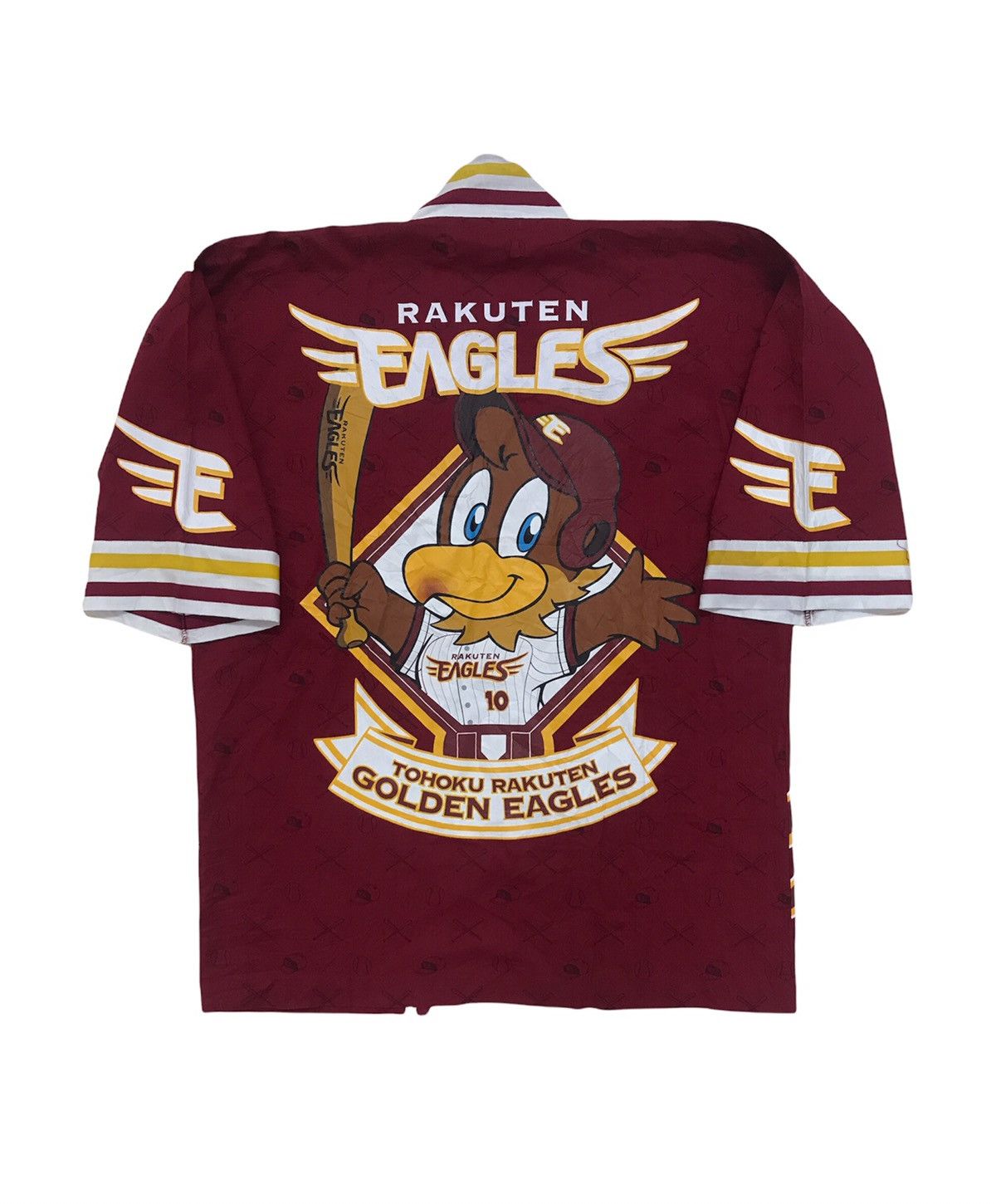 Japanese Brand Vintage Kimono Rakuten Eagles Tohoku Golden Eagles NPB Japan Size US M / EU 48-50 / 2 - 1 Thumbnail