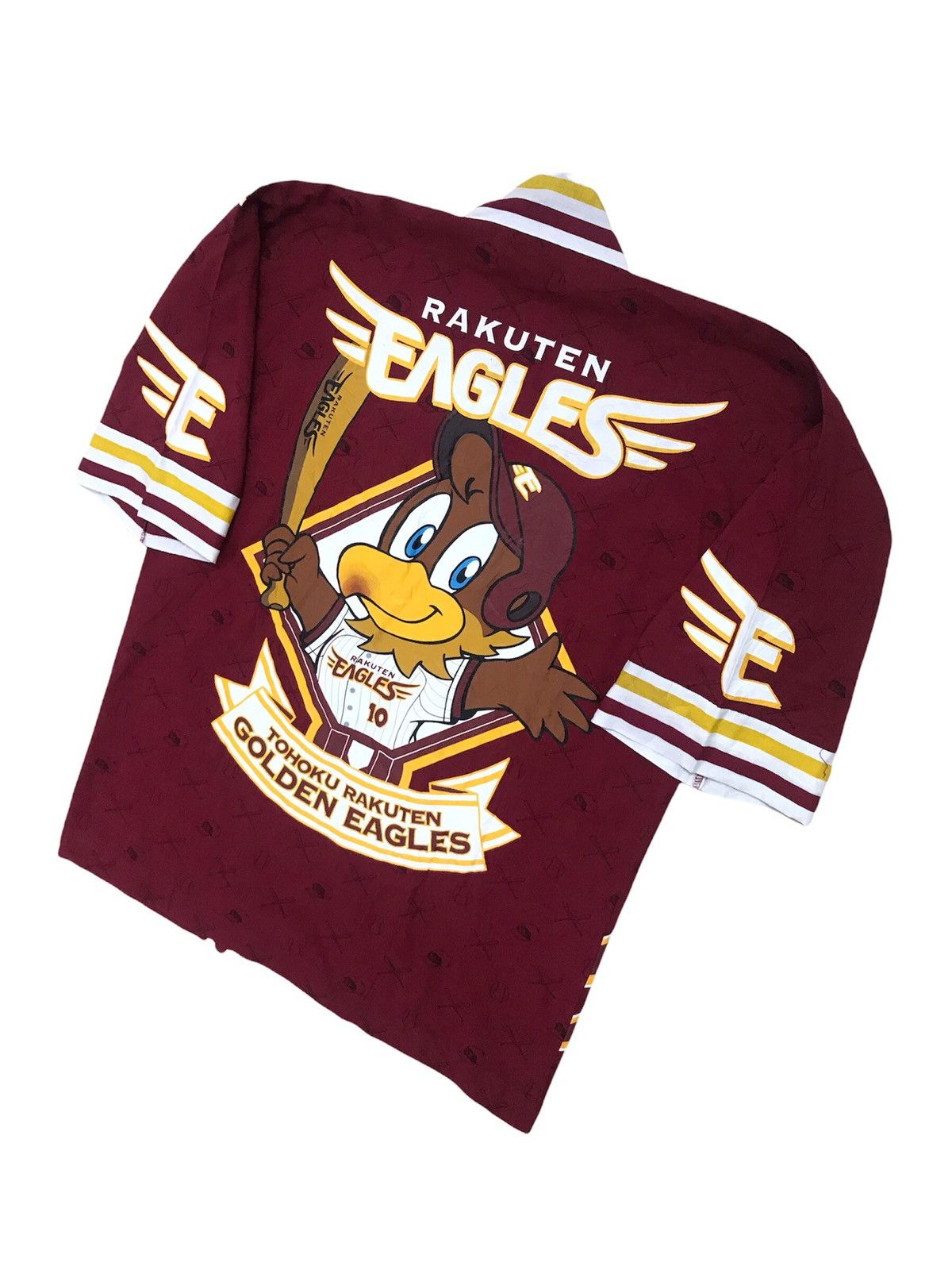 Japanese Brand Vintage Kimono Rakuten Eagles Tohoku Golden Eagles NPB Japan Size US M / EU 48-50 / 2 - 2 Thumbnail