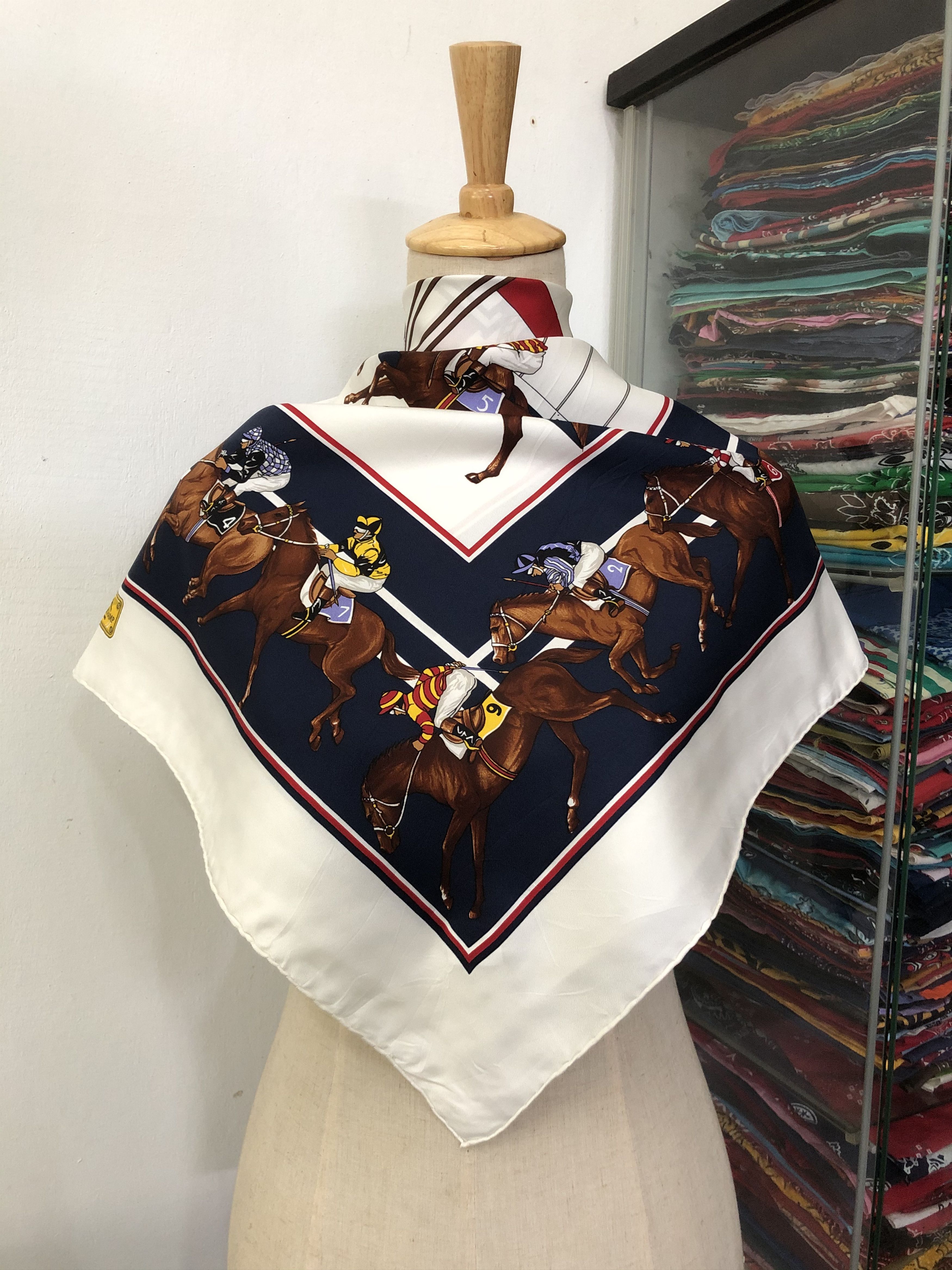 Vintage Longchamp Silk Scarf