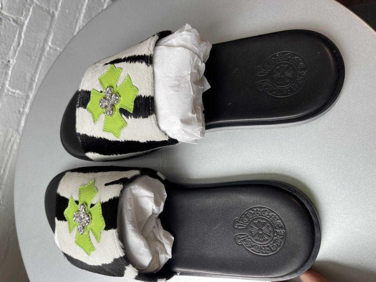 Chrome Hearts Chrome Hearts ZEBRA STUD SANDAL SLIDES SZ 10 Size US 10 / EU 43 - 2 Thumbnail