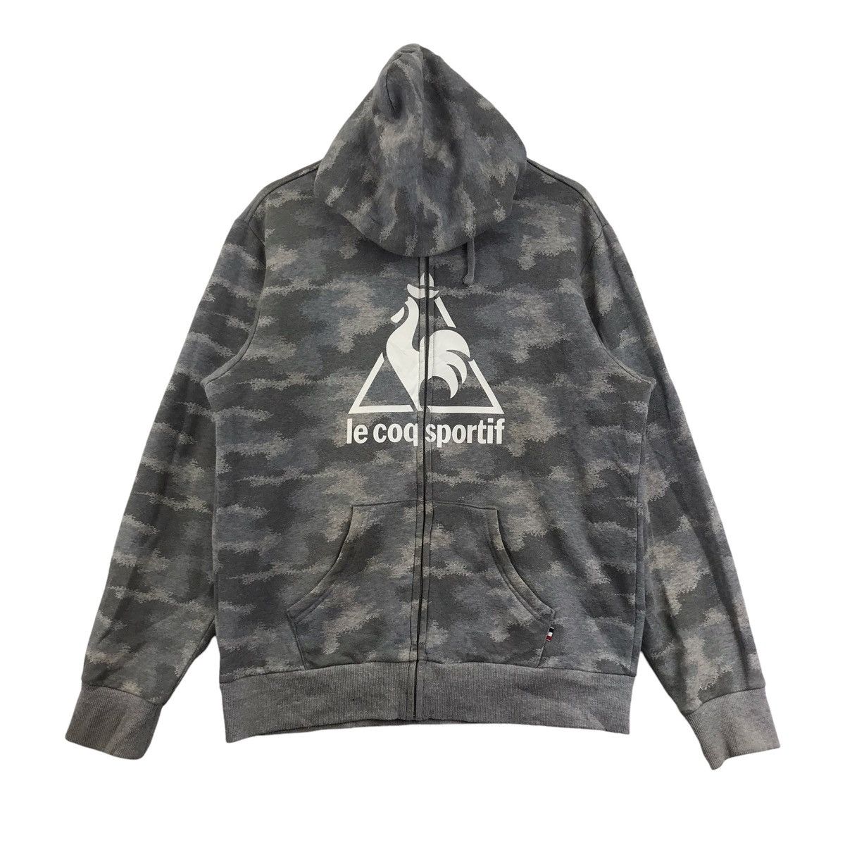 Le Coq Sportif LE COQ SPORTIF Camouflage Sport CenterLogo Hoodie Sweatshirt Size US L / EU 52-54 / 3 - 1 Thumbnail