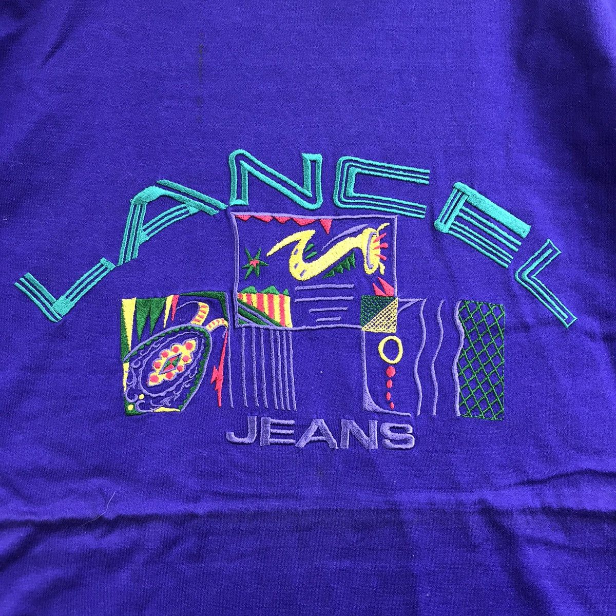Lancel Vintage LANCEL PARIS France Designer Embroidered PurpleShirt Size US M / EU 48-50 / 2 - 3 Thumbnail