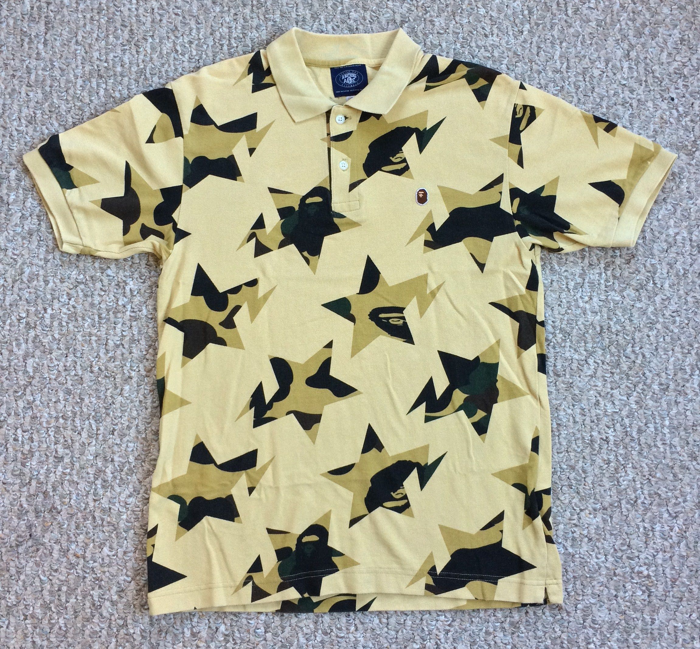 bape camo polo