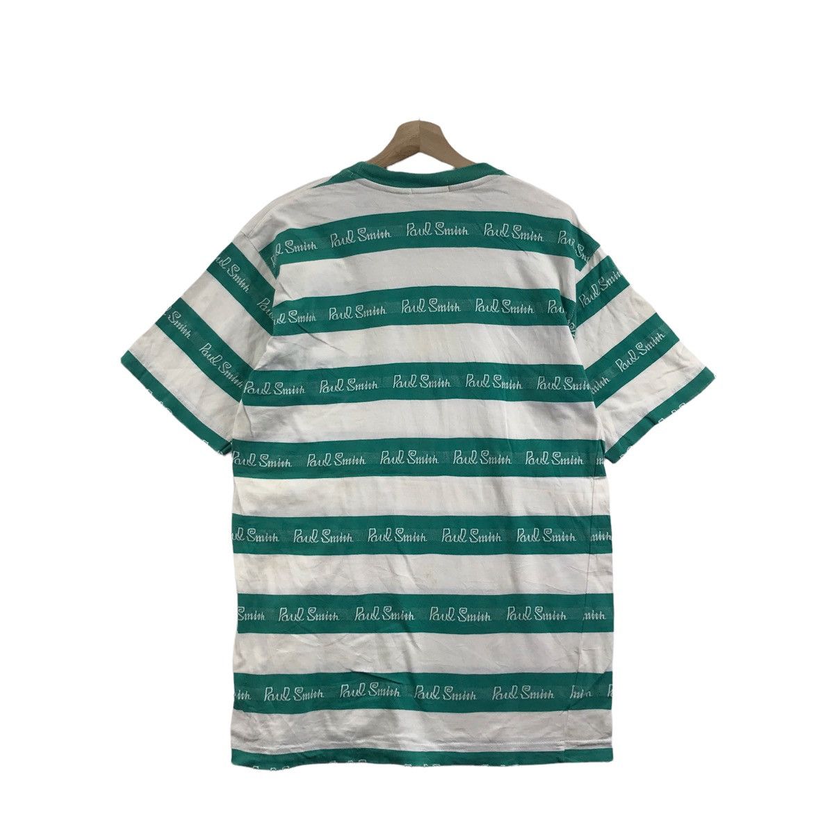Paul Smith PAUL SMITH Usa Spell Out Overprint Stripes T Shirt Size US S / EU 44-46 / 1 - 7 Thumbnail
