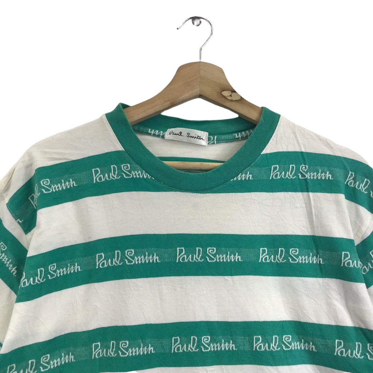 Paul Smith PAUL SMITH Usa Spell Out Overprint Stripes T Shirt Size US S / EU 44-46 / 1 - 2 Thumbnail