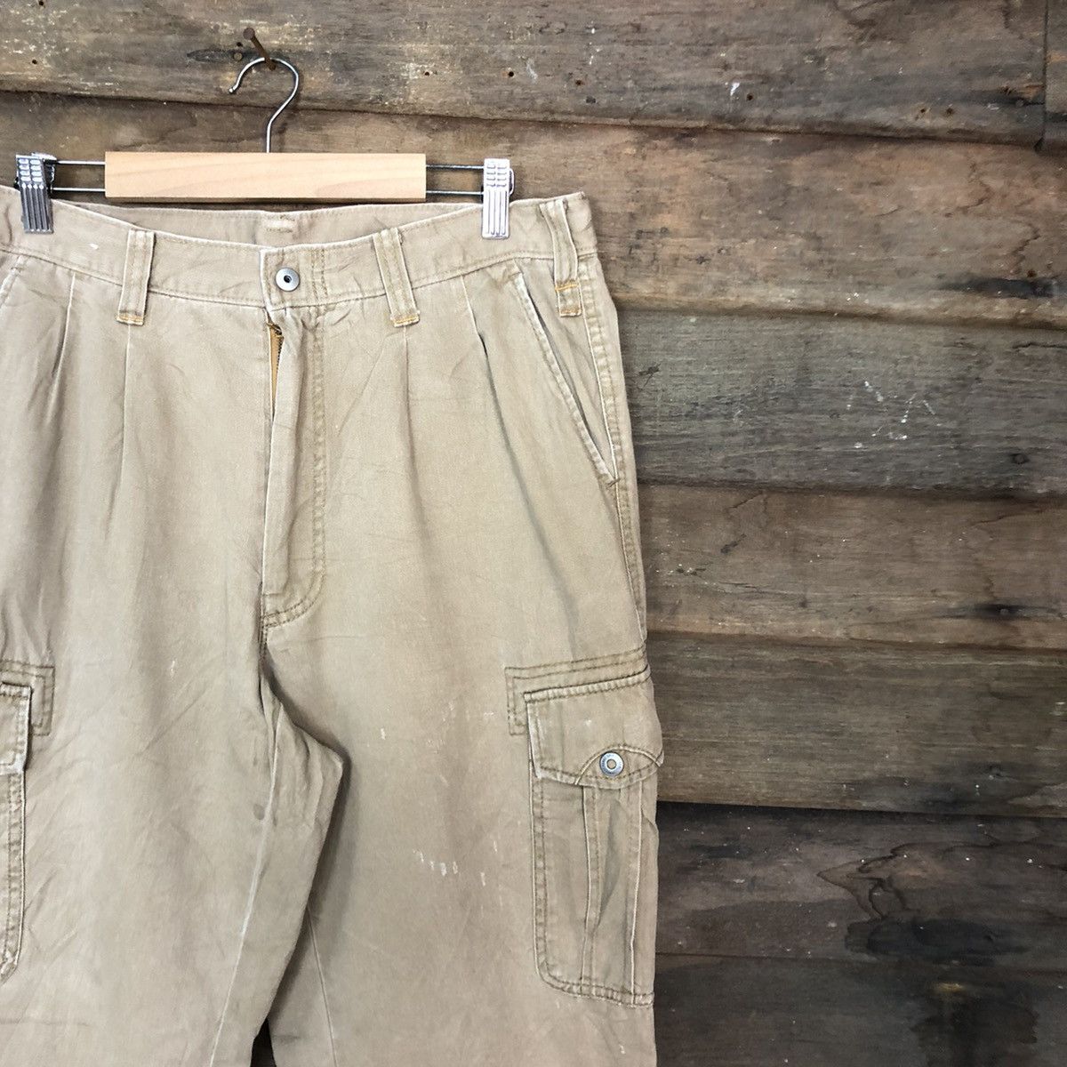 Japanese Brand × StraightFaded Xebec Brown Multipocket Tactical Cargo Pants #c1022 Size US 33 - 5 Thumbnail