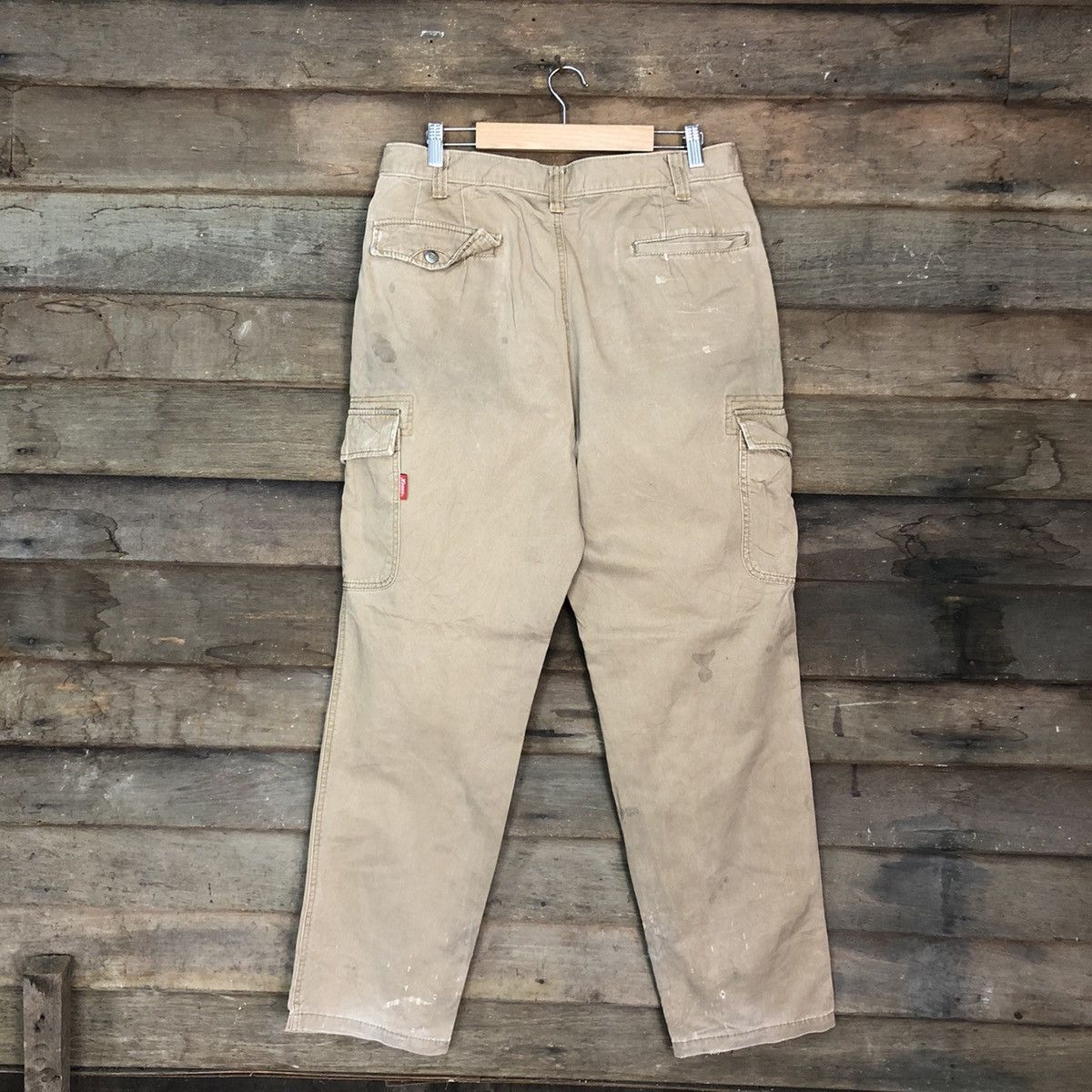 Japanese Brand × StraightFaded Xebec Brown Multipocket Tactical Cargo Pants #c1022 Size US 33 - 8 Thumbnail