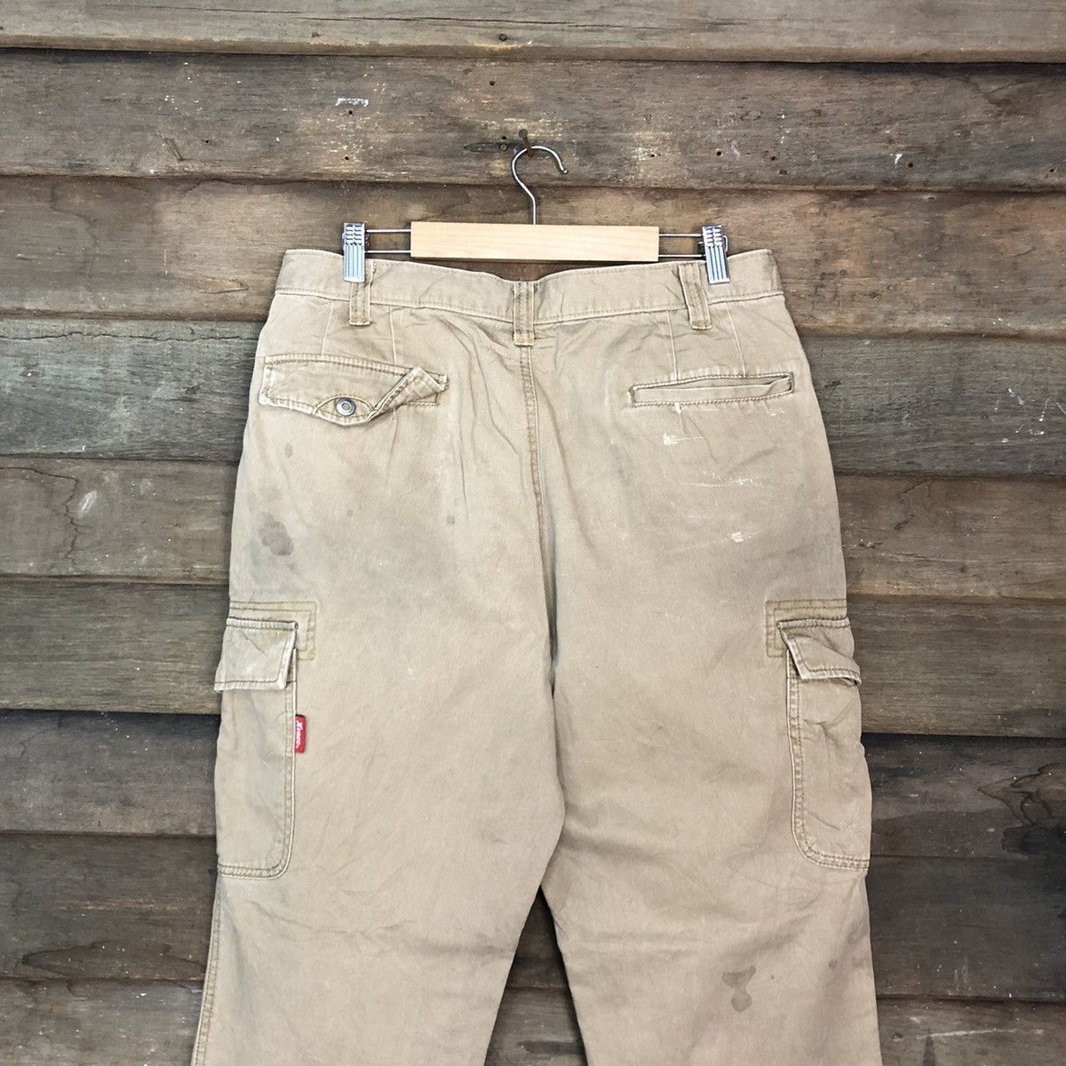 Japanese Brand × StraightFaded Xebec Brown Multipocket Tactical Cargo Pants #c1022 Size US 33 - 9 Thumbnail
