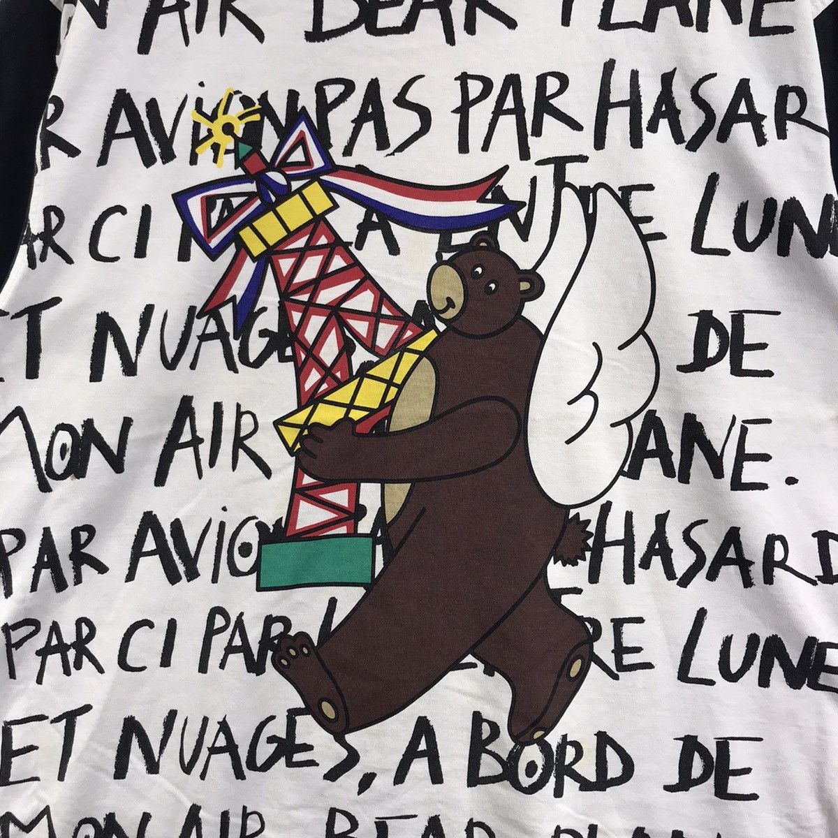 Jean Charles De Castelbajac Vintage JC DE CASTELBAJAC PopArt Overprint Long SleeveShirt Size US M / EU 48-50 / 2 - 3 Thumbnail