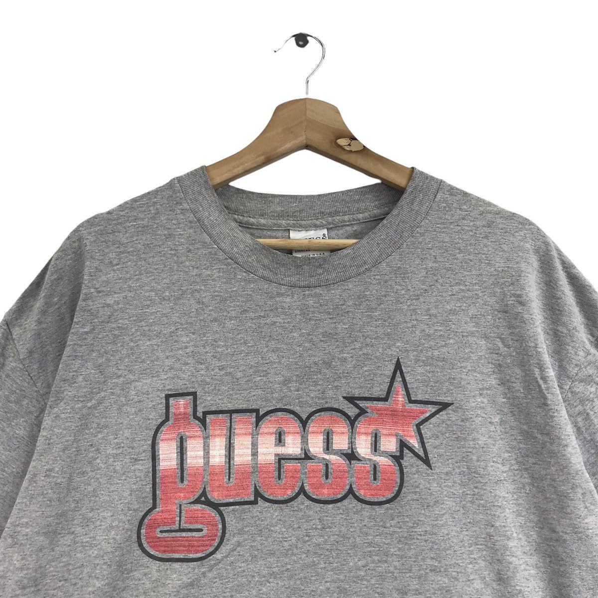 Guess Vintage GUESS USA American Tradition Grey T Shirt Stripes Size US XL / EU 56 / 4 - 2 Thumbnail