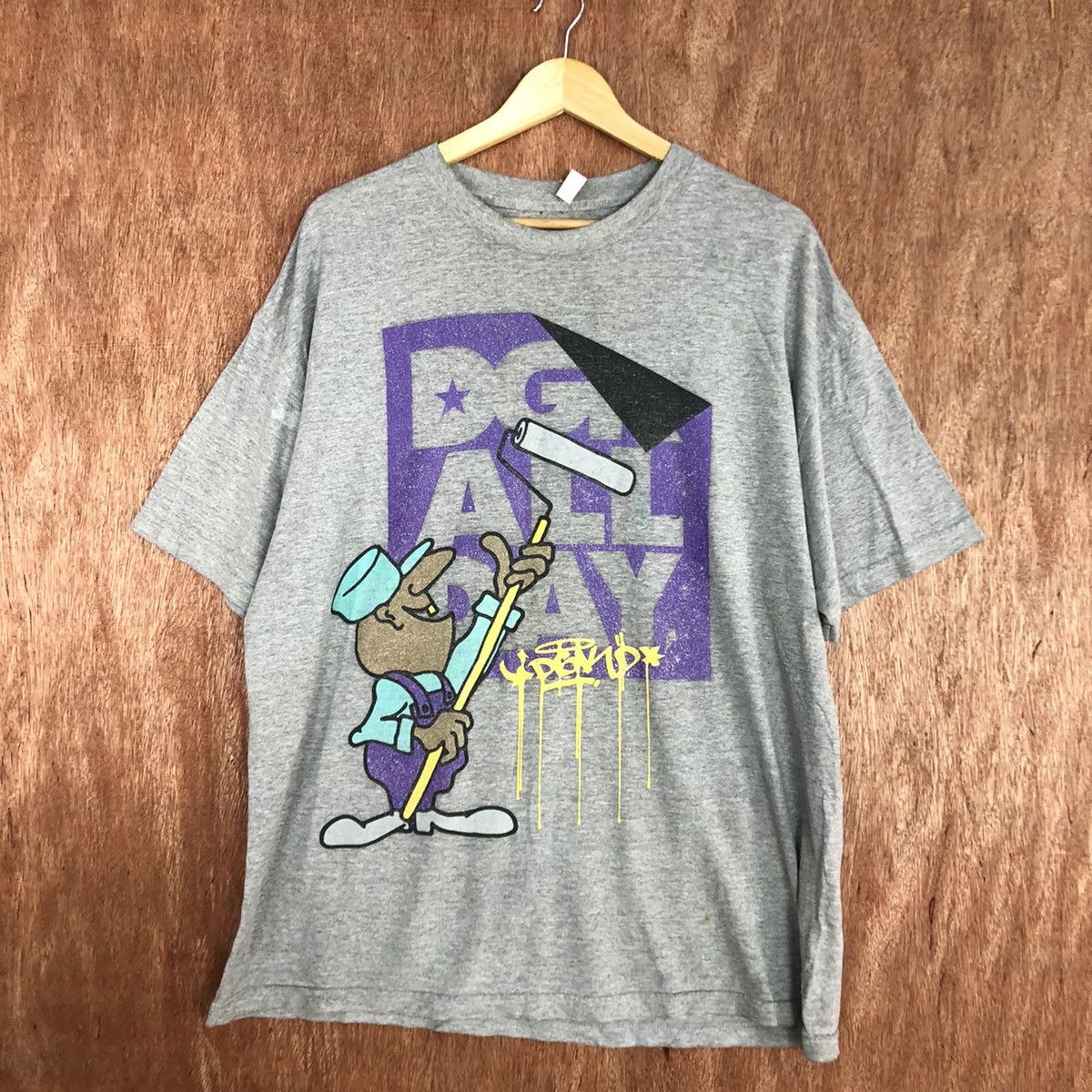 DGK DLL Kayo Grey graffiti hip hop vintage Tshirt #1739 Size US XL / EU 56 / 4 - 3 Thumbnail