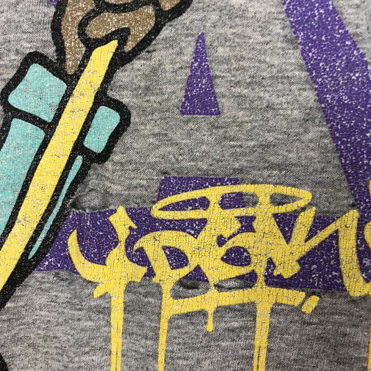 DGK DLL Kayo Grey graffiti hip hop vintage Tshirt #1739 Size US XL / EU 56 / 4 - 10 Thumbnail