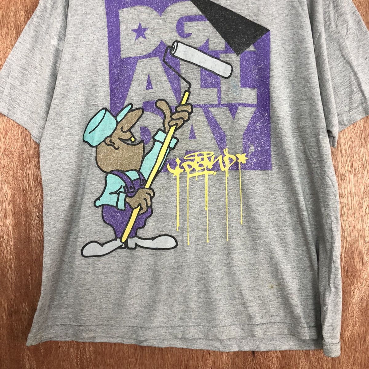DGK DLL Kayo Grey graffiti hip hop vintage Tshirt #1739 Size US XL / EU 56 / 4 - 6 Thumbnail