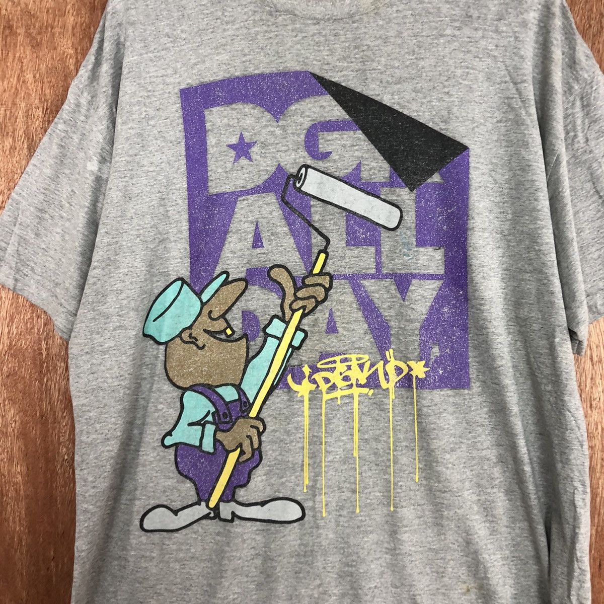DGK DLL Kayo Grey graffiti hip hop vintage Tshirt #1739 Size US XL / EU 56 / 4 - 8 Thumbnail