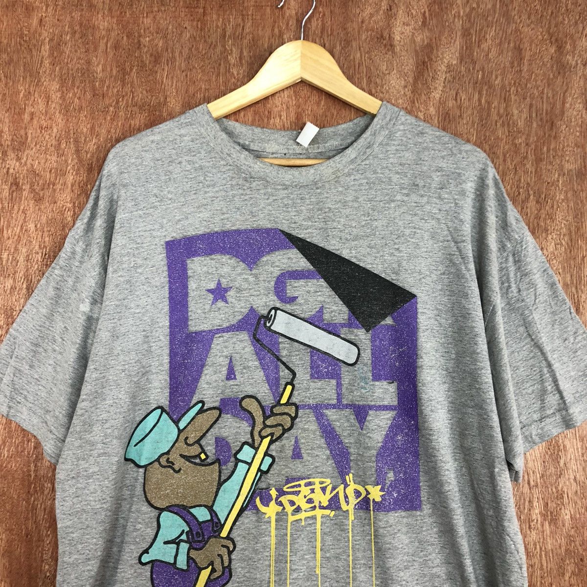 DGK DLL Kayo Grey graffiti hip hop vintage Tshirt #1739 Size US XL / EU 56 / 4 - 2 Thumbnail