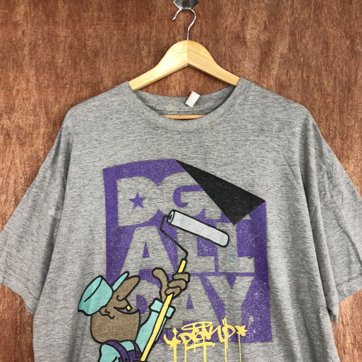 DGK DLL Kayo Grey graffiti hip hop vintage Tshirt #1739 Size US XL / EU 56 / 4 - 7 Thumbnail
