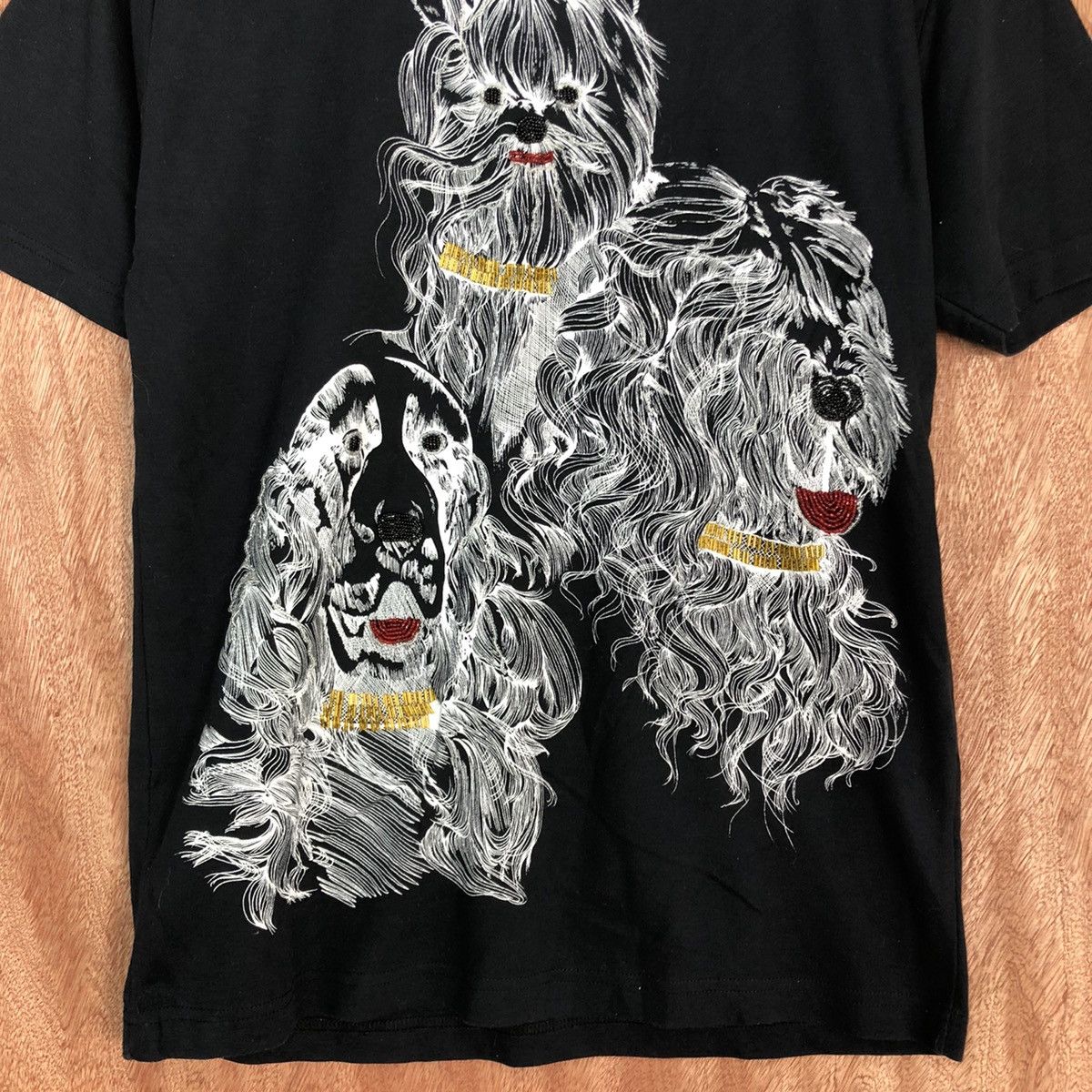 Japanese Brand DL Fashion Black dog Short Sleeve Tshirt #1625 Size L / US 10 / IT 46 - 6 Thumbnail